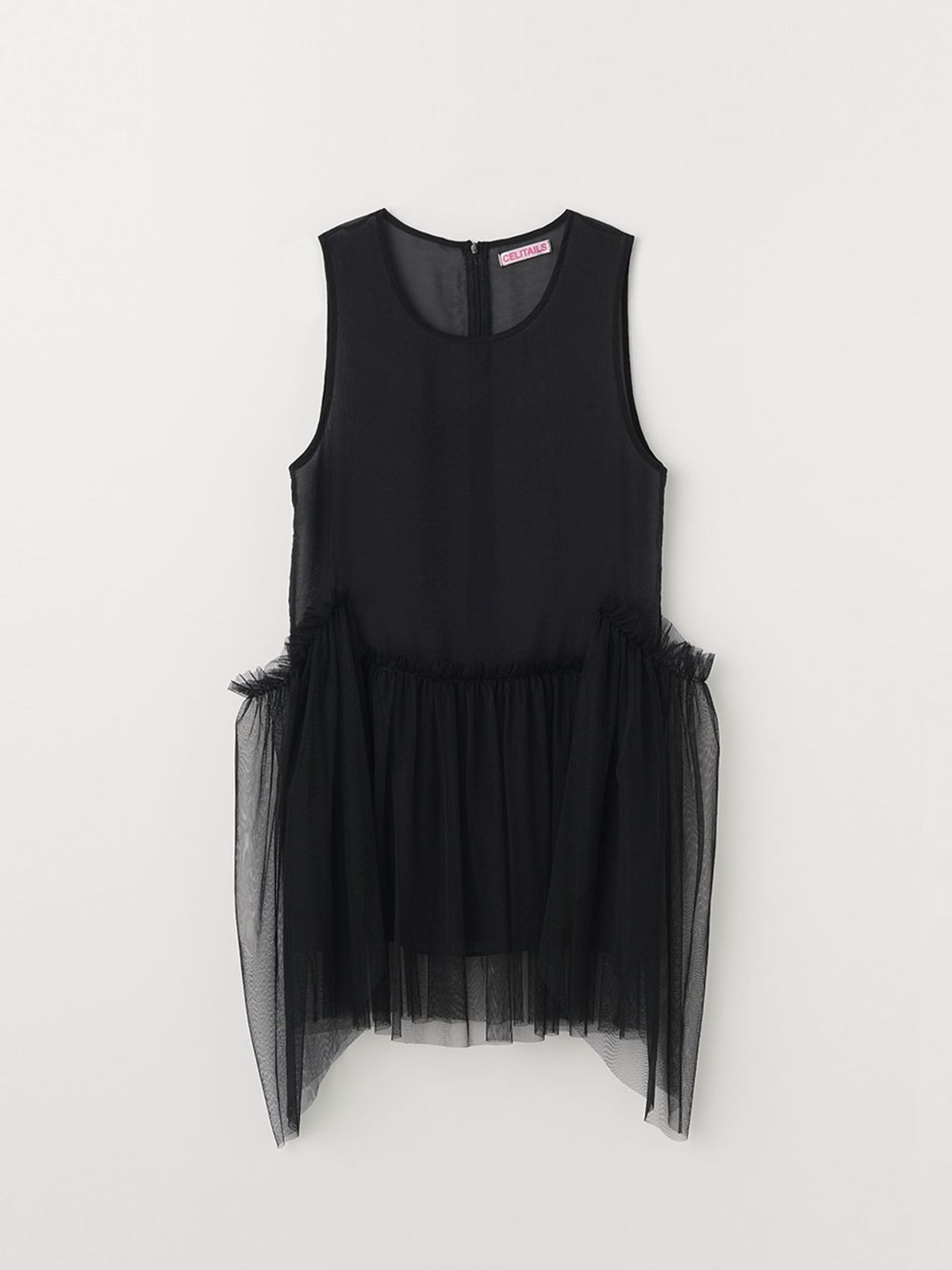 셀리테일즈(CELITAILS) LAYERED SHA DRESS_BLACK