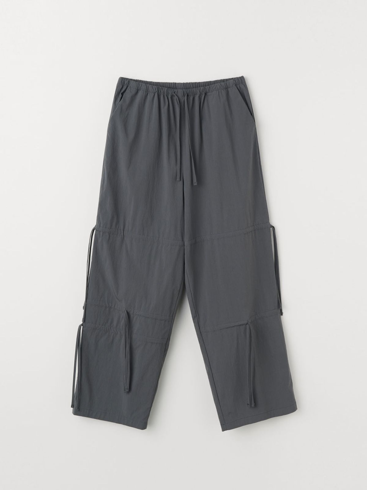 셀리테일즈(CELITAILS) STRING WIDE PANTS_DARK GREY