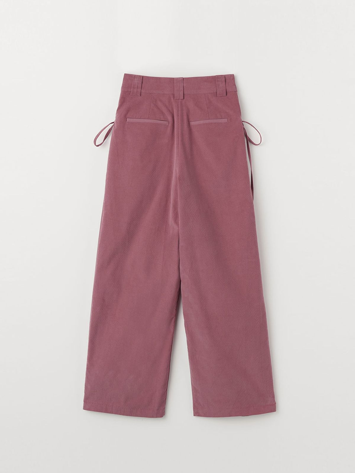 셀리테일즈(CELITAILS) CORDUROY TUCK WIDE PANTS_INDIAN PINK