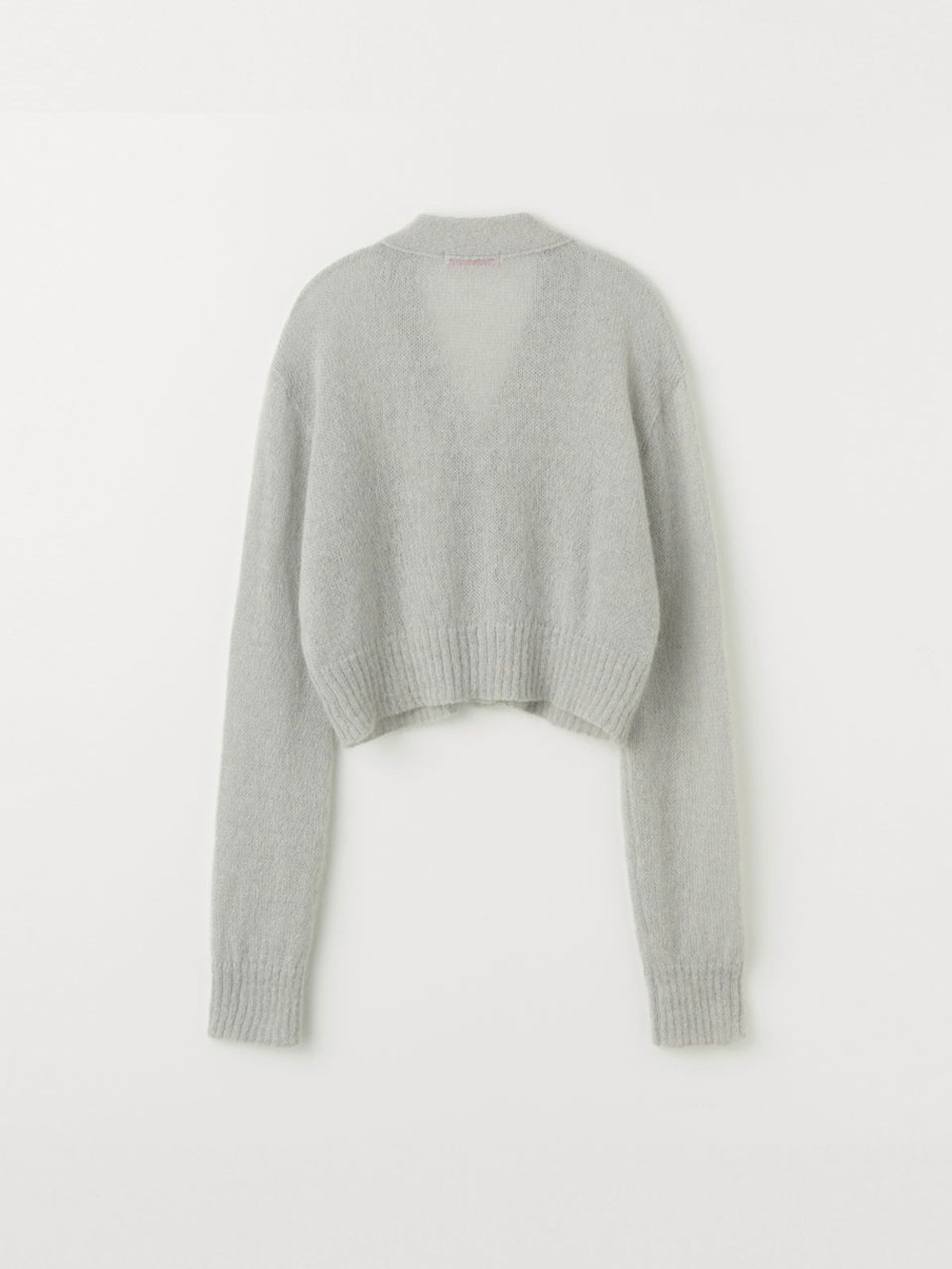 셀리테일즈(CELITAILS) MOHAIR CROP CARDIGAN_GREY