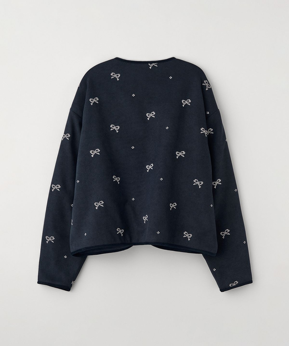 셀리테일즈(CELITAILS) RIBBON EMBROIDERED JACKET_NAVY