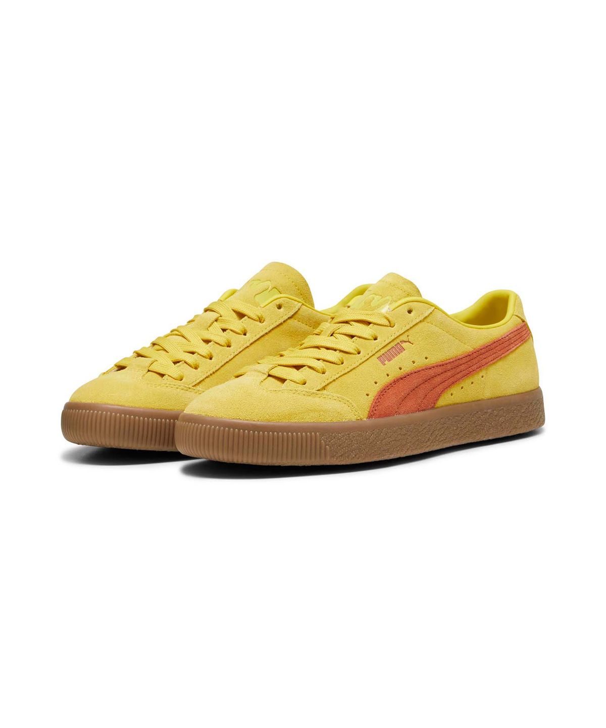 푸마(PUMA) 푸마Ⅹ퍽스앤미니 스웨이드 빈티지 - 블랙:옐로우 / 394768-01