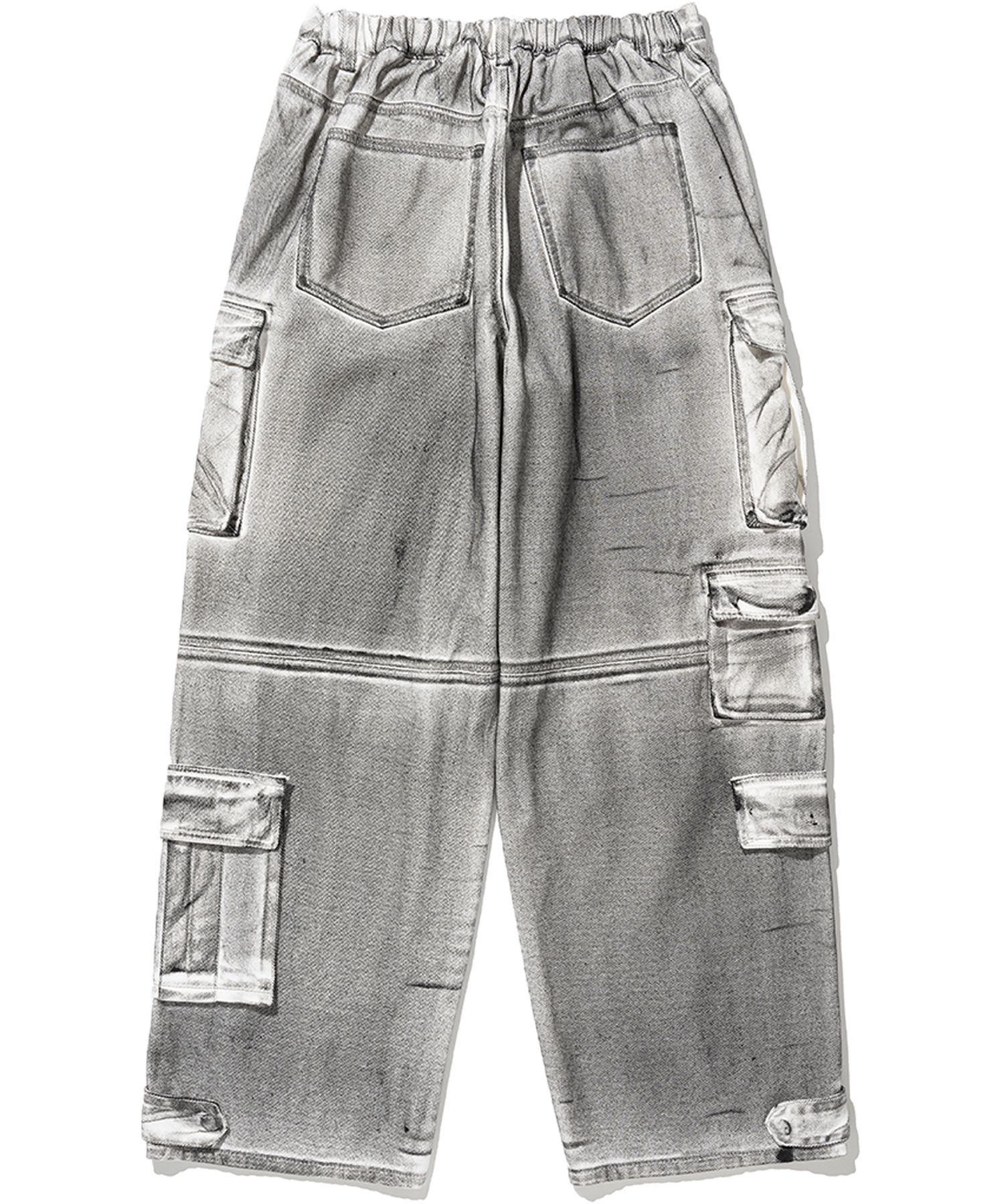 NOT4NERD ■ Dirty Wash Multi Cargo Denim Pants MUSINSA | NOT4NERD Dirty Wash Multi Cargo Denim Pants - White