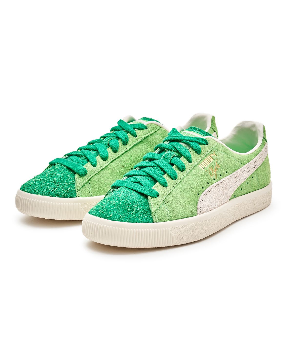 푸마(PUMA) 푸마Ⅹ발란사 클라이드 - 그린:아이보리 / 396325-01