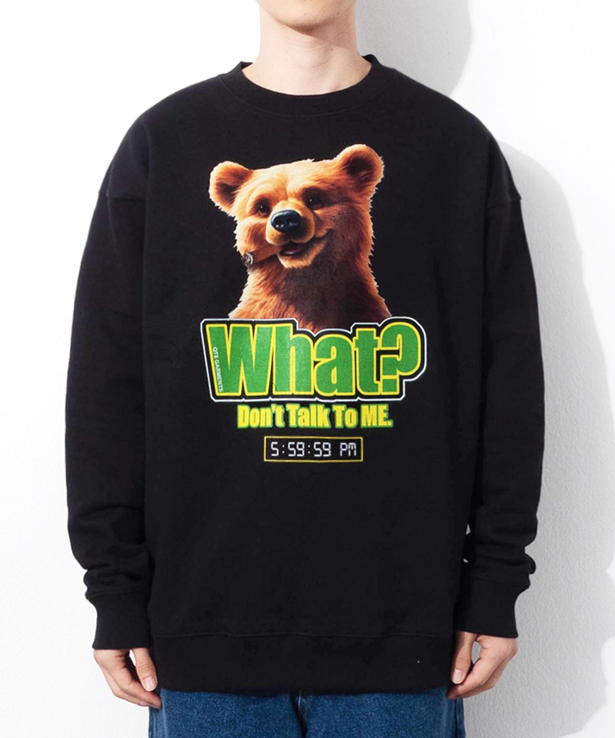 큐티에잇 가먼츠(QT8 GARMENTS) GB Get off Work Sweat Shirt (Black)