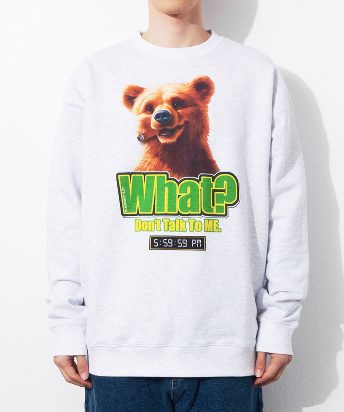 큐티에잇 가먼츠(QT8 GARMENTS) GB Get off Work Sweat Shirt (Light grey)