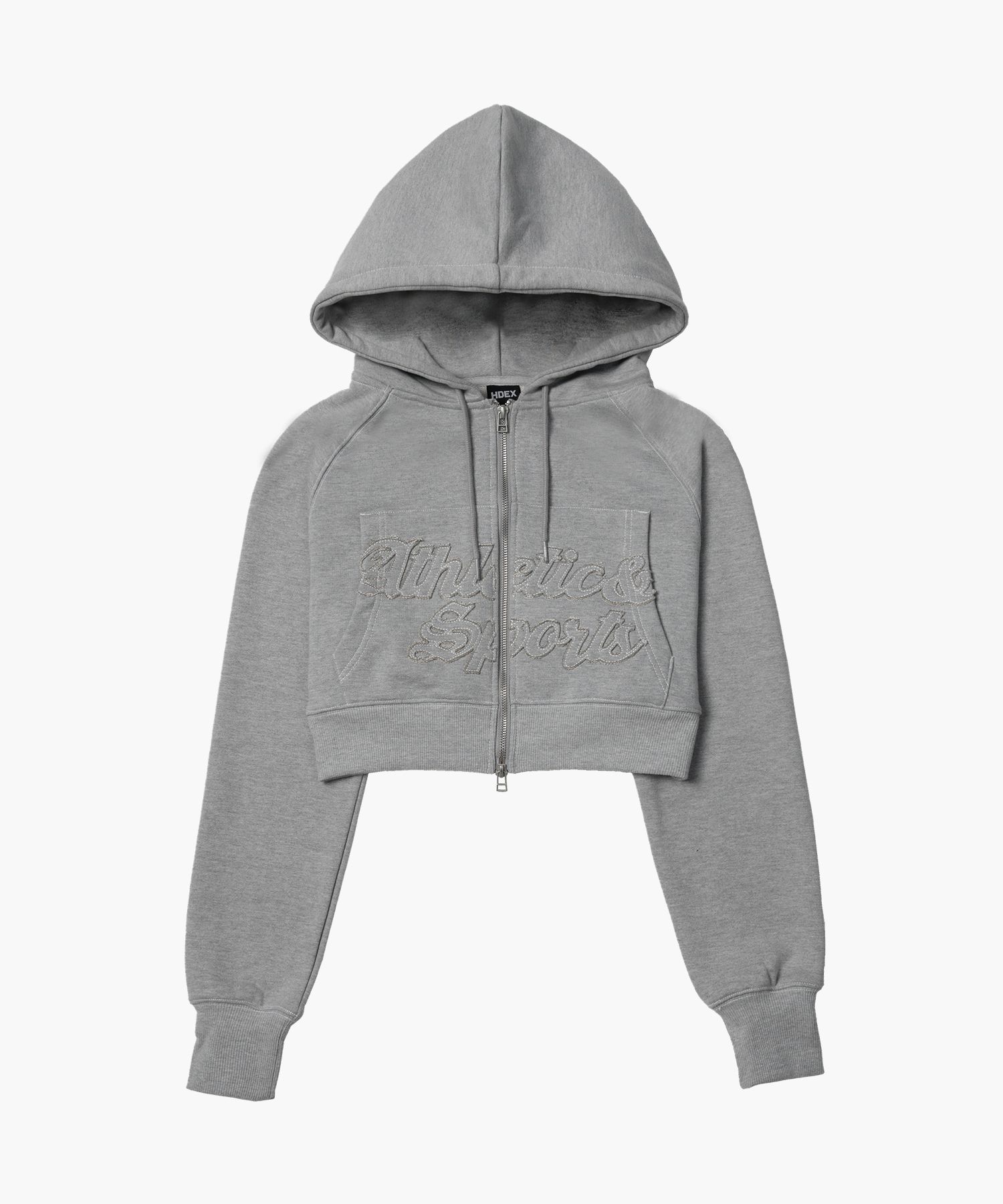 MUSINSA公式 | HDEX Women's color stitched hoodie zip-up 2 colors