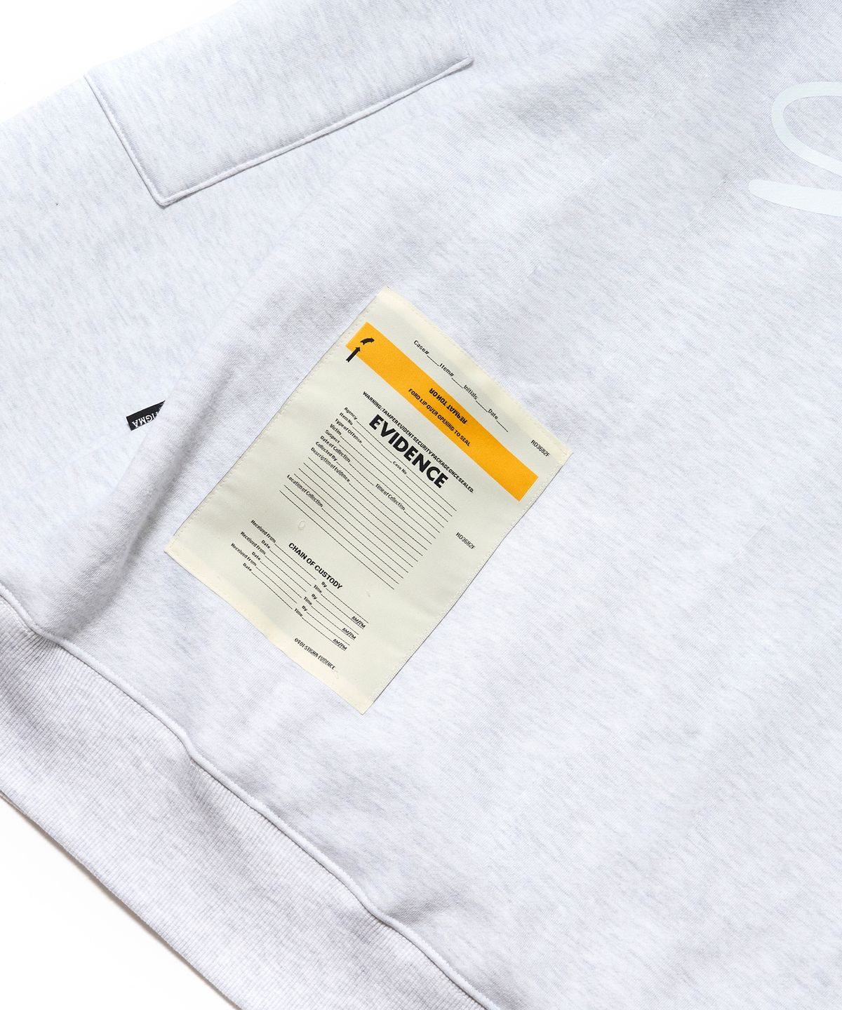 스티그마(STIGMA) ZIPPER OVERSIZED HOODIE WHITE MELANGE