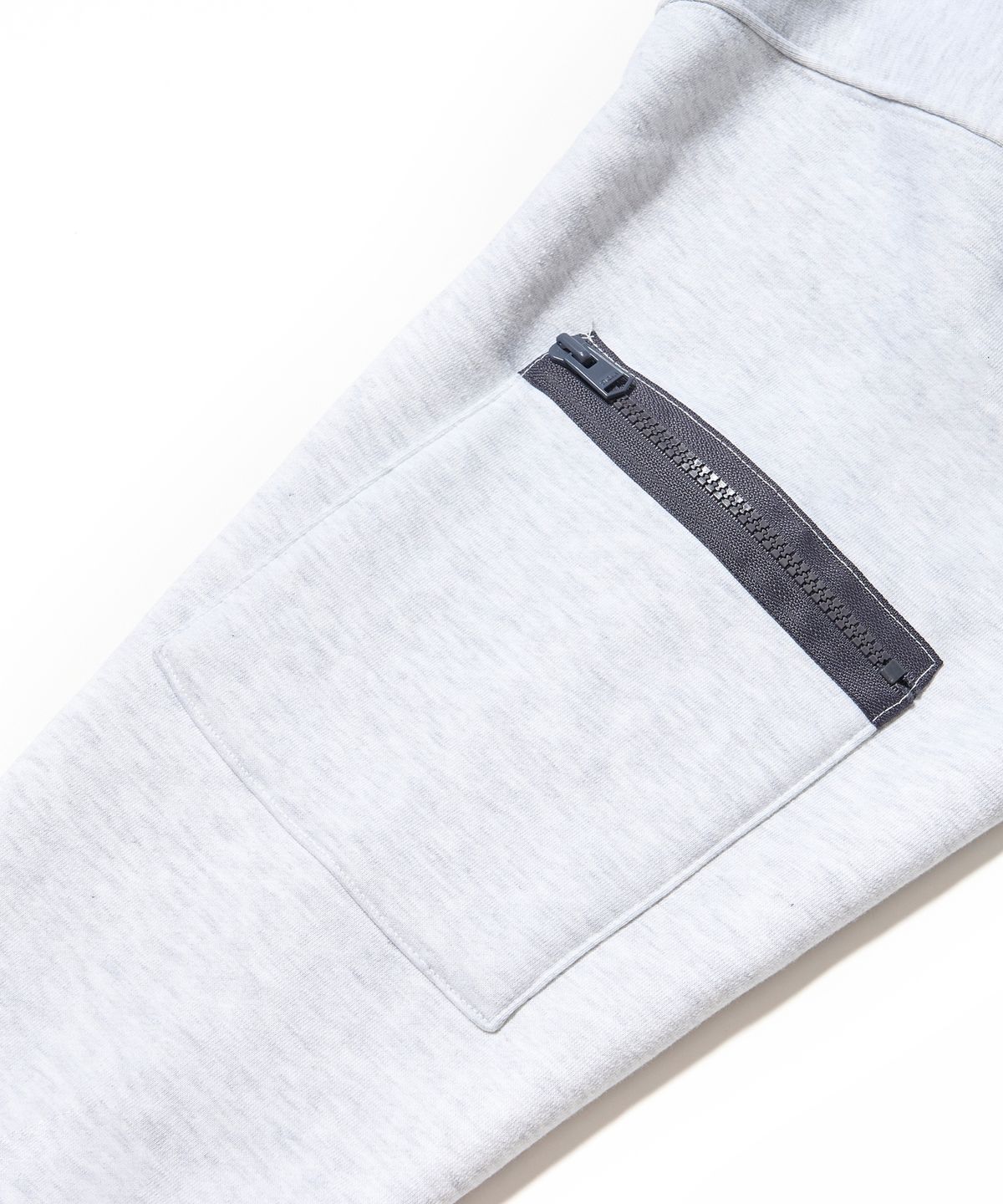 스티그마(STIGMA) ZIPPER OVERSIZED HOODIE WHITE MELANGE