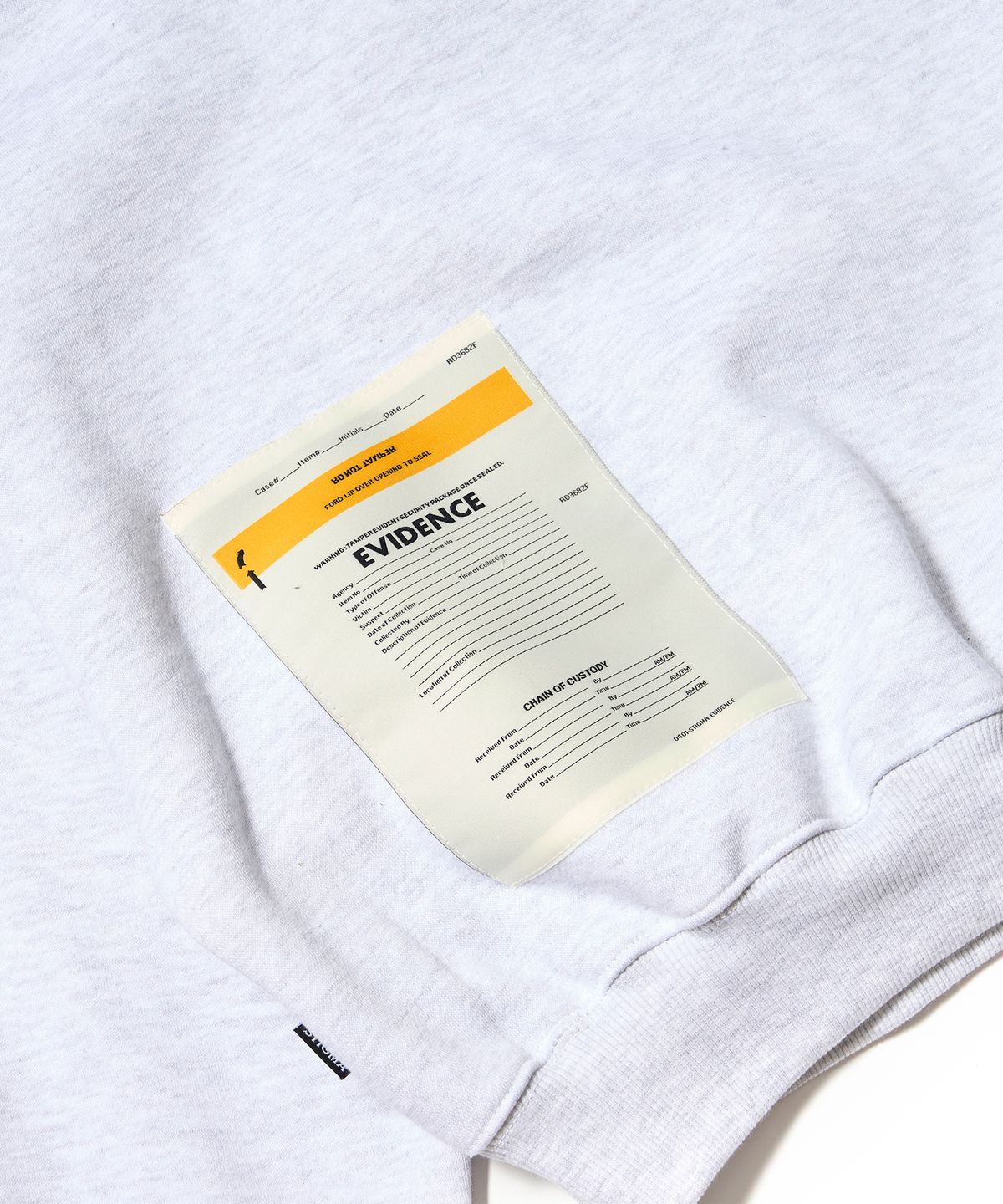 스티그마(STIGMA) STGM CROPED CREWNECK(FEMALE) WHITE MELANGE