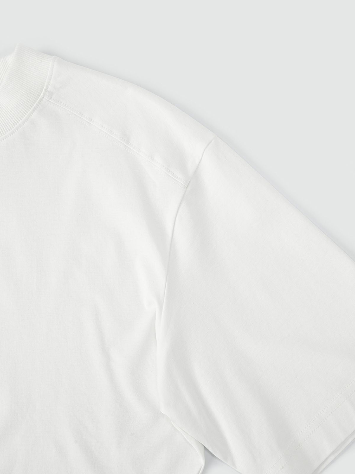 민더리(MEENDERI) MEENDERI LOGO BASIC T-SHIRT - WHITE