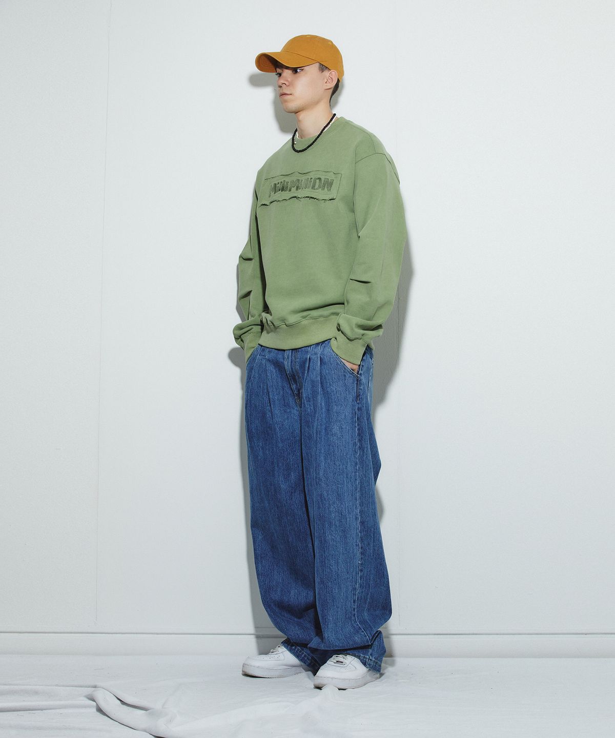 밀리밀리언(MILLIMILLION) COBBLESTONE VINTAGE  MTM T11-OLIVE GREEN