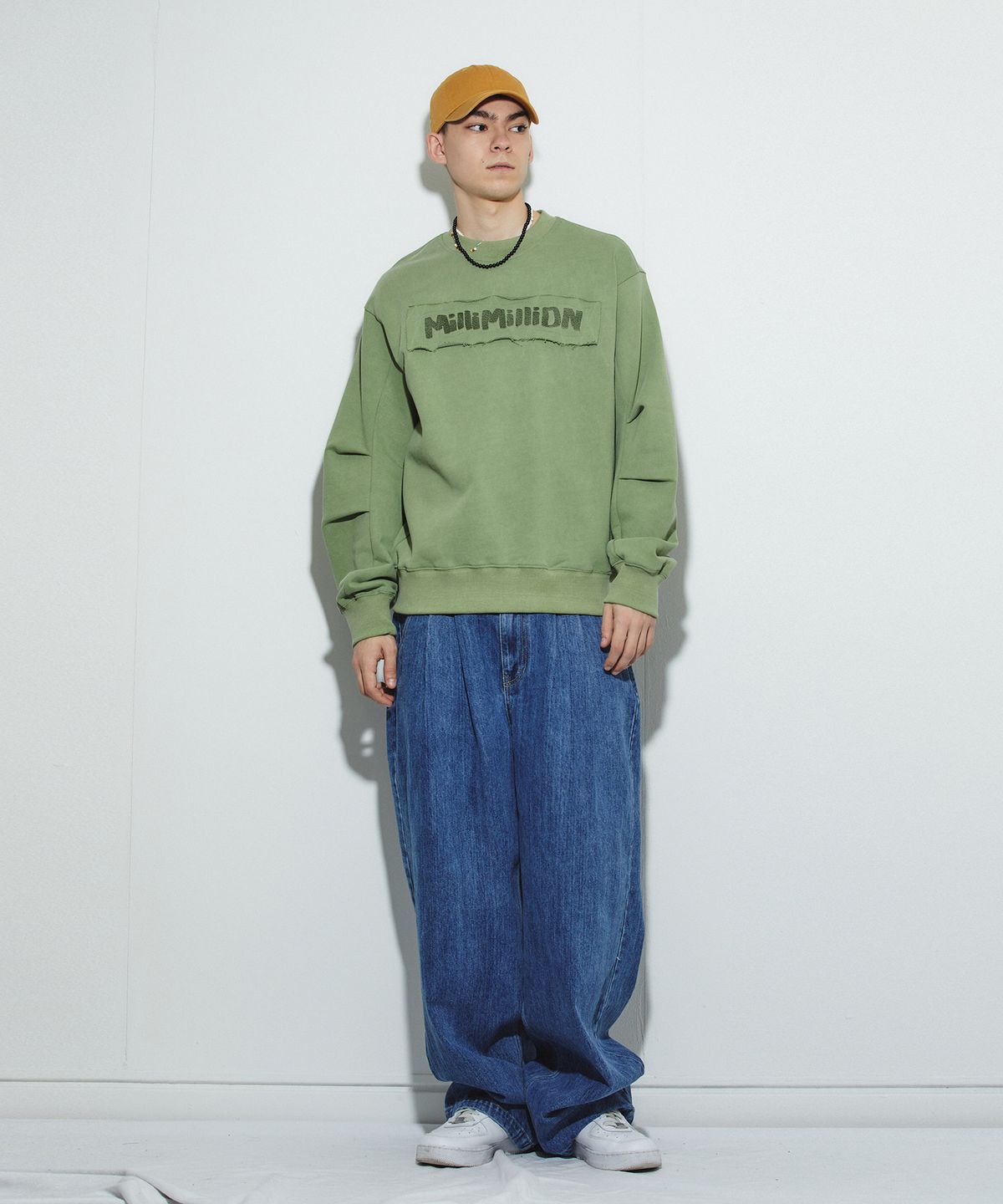 밀리밀리언(MILLIMILLION) COBBLESTONE VINTAGE  MTM T11-OLIVE GREEN