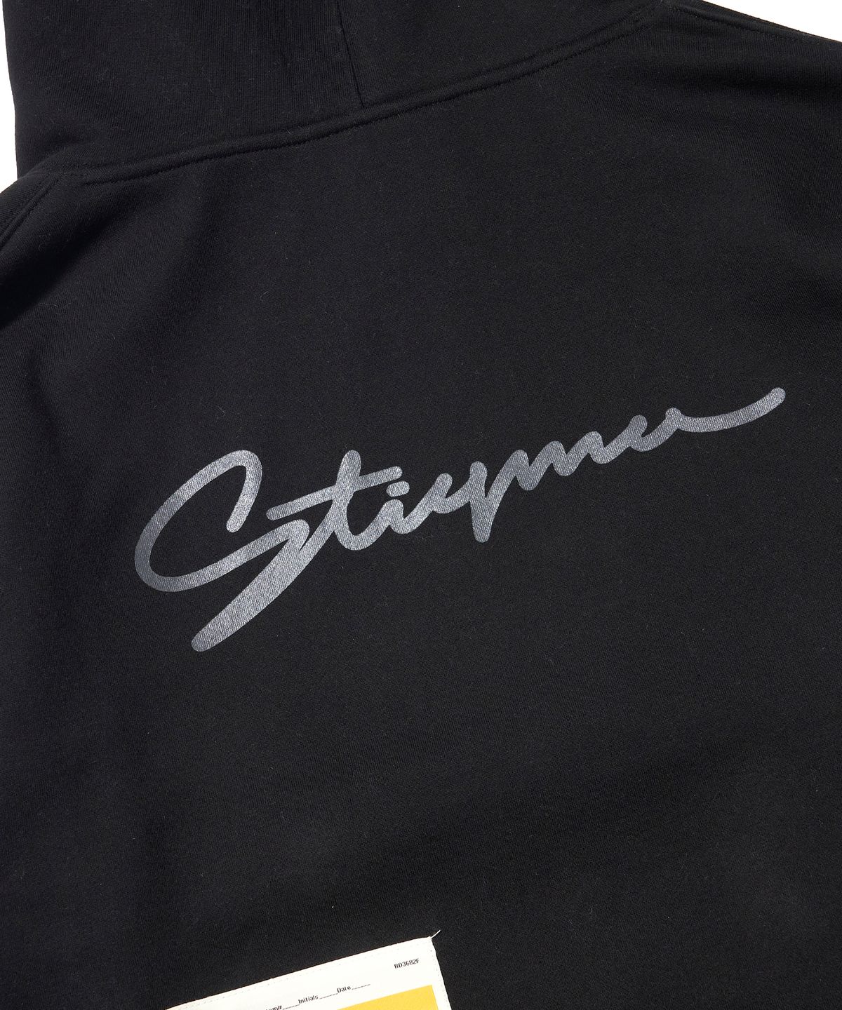 스티그마(STIGMA) ZIPPER OVERSIZED ZIP UP HOODIE BLACK