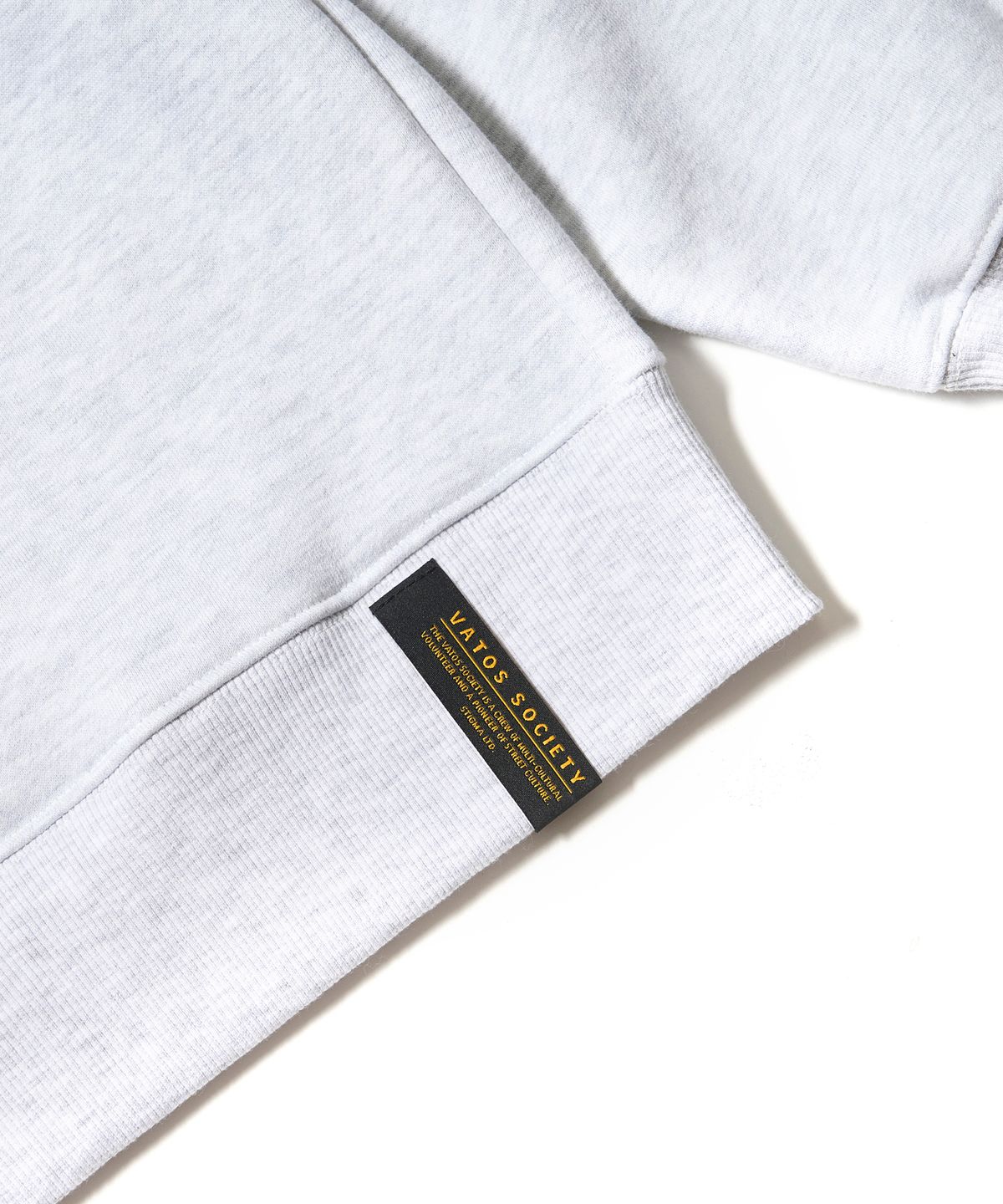 스티그마(STIGMA) ZIPPER OVERSIZED ZIP UP HOODIE WHITE MELANGE