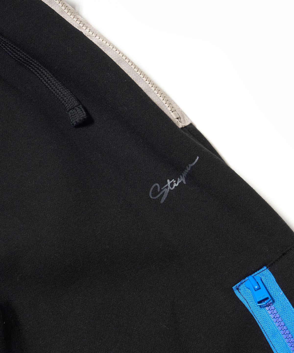 스티그마(STIGMA) ZIPPER WIDE JOGGER PANTS BLACK