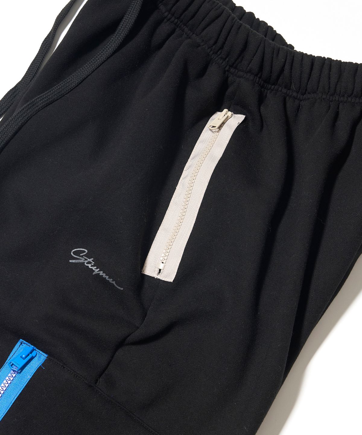 스티그마(STIGMA) ZIPPER WIDE JOGGER PANTS BLACK
