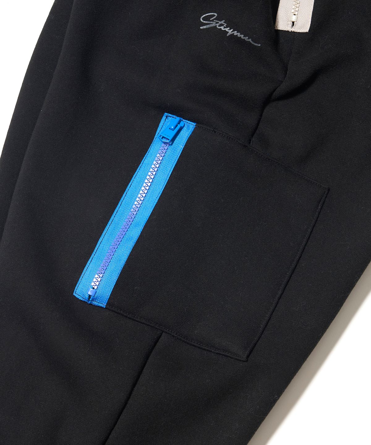 스티그마(STIGMA) ZIPPER WIDE JOGGER PANTS BLACK