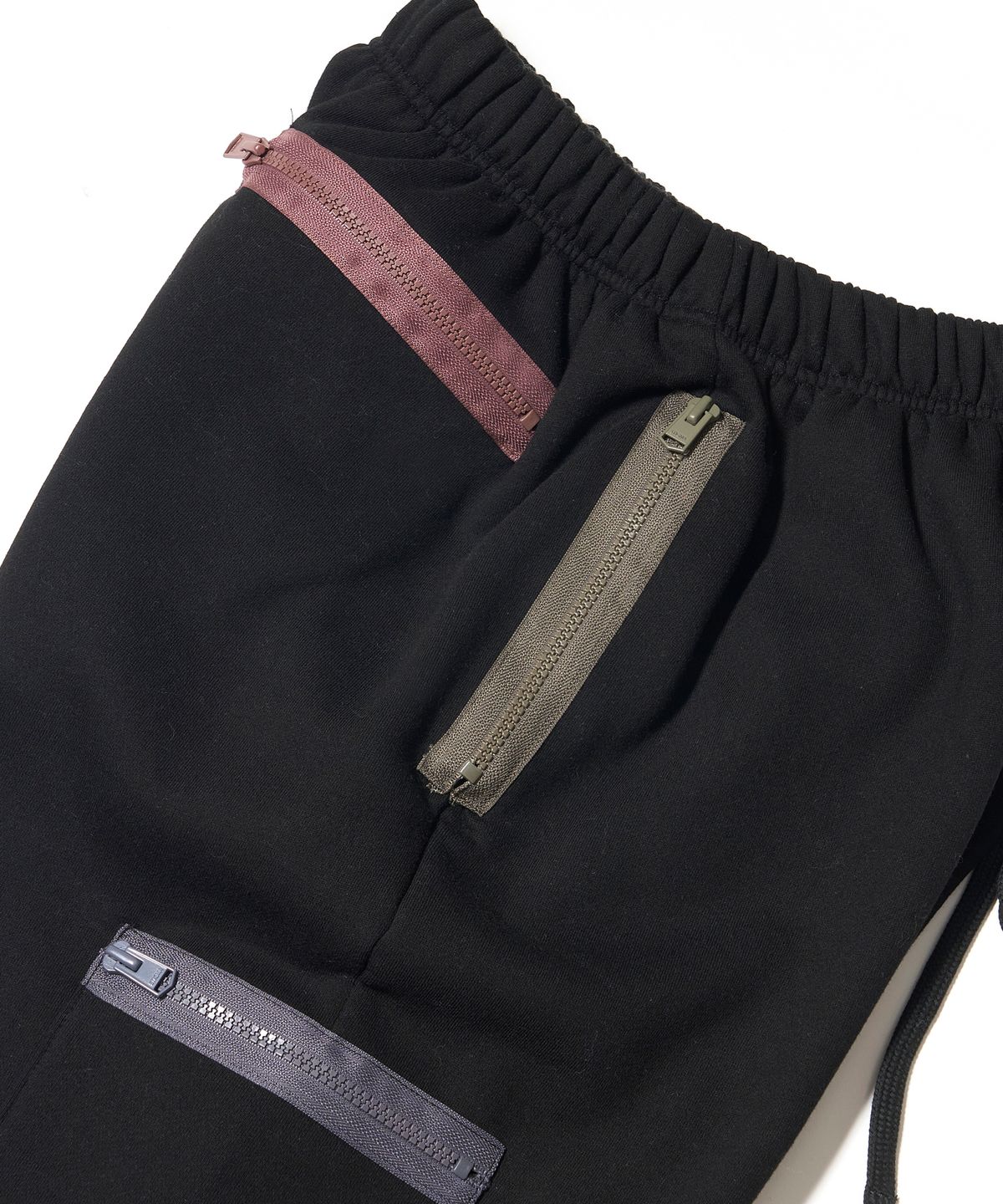스티그마(STIGMA) ZIPPER WIDE JOGGER PANTS BLACK