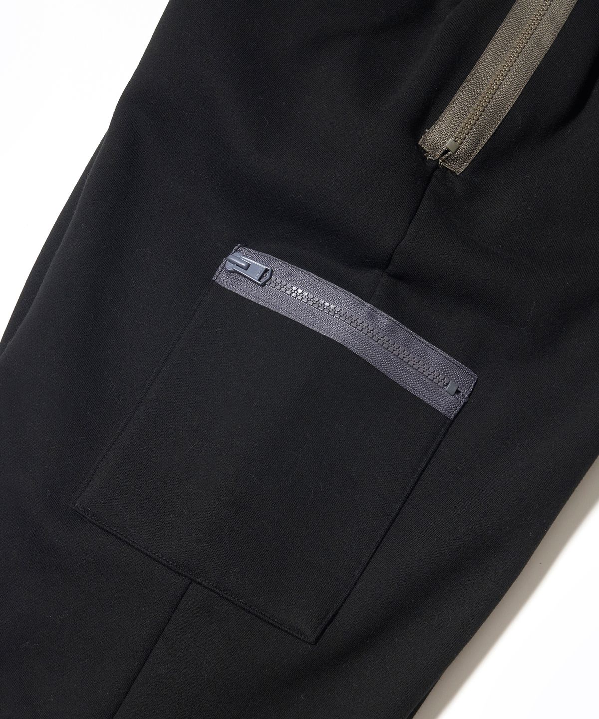 스티그마(STIGMA) ZIPPER WIDE JOGGER PANTS BLACK