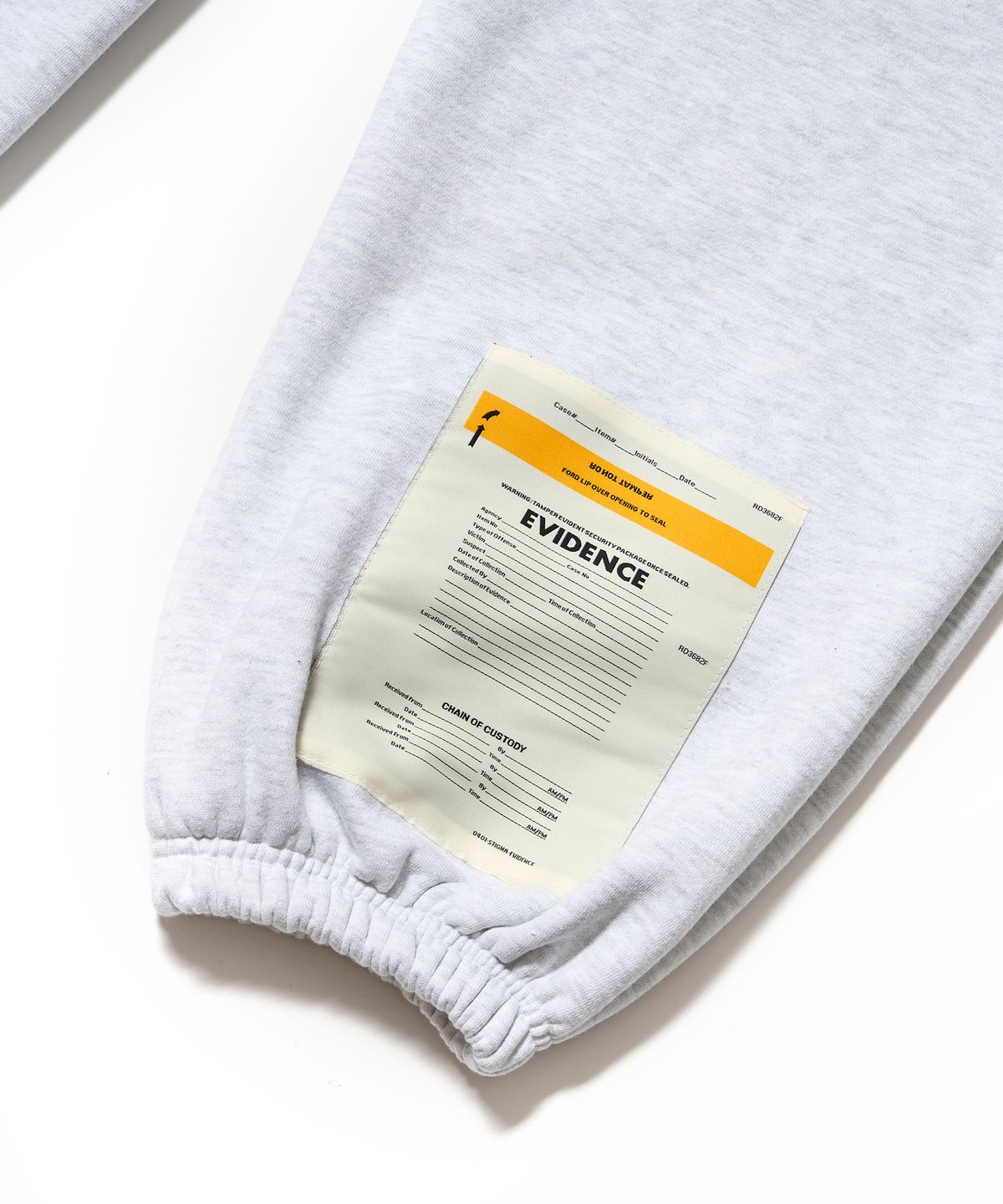 스티그마(STIGMA) ZIPPER WIDE JOGGER PANTS WHITE MELANGE
