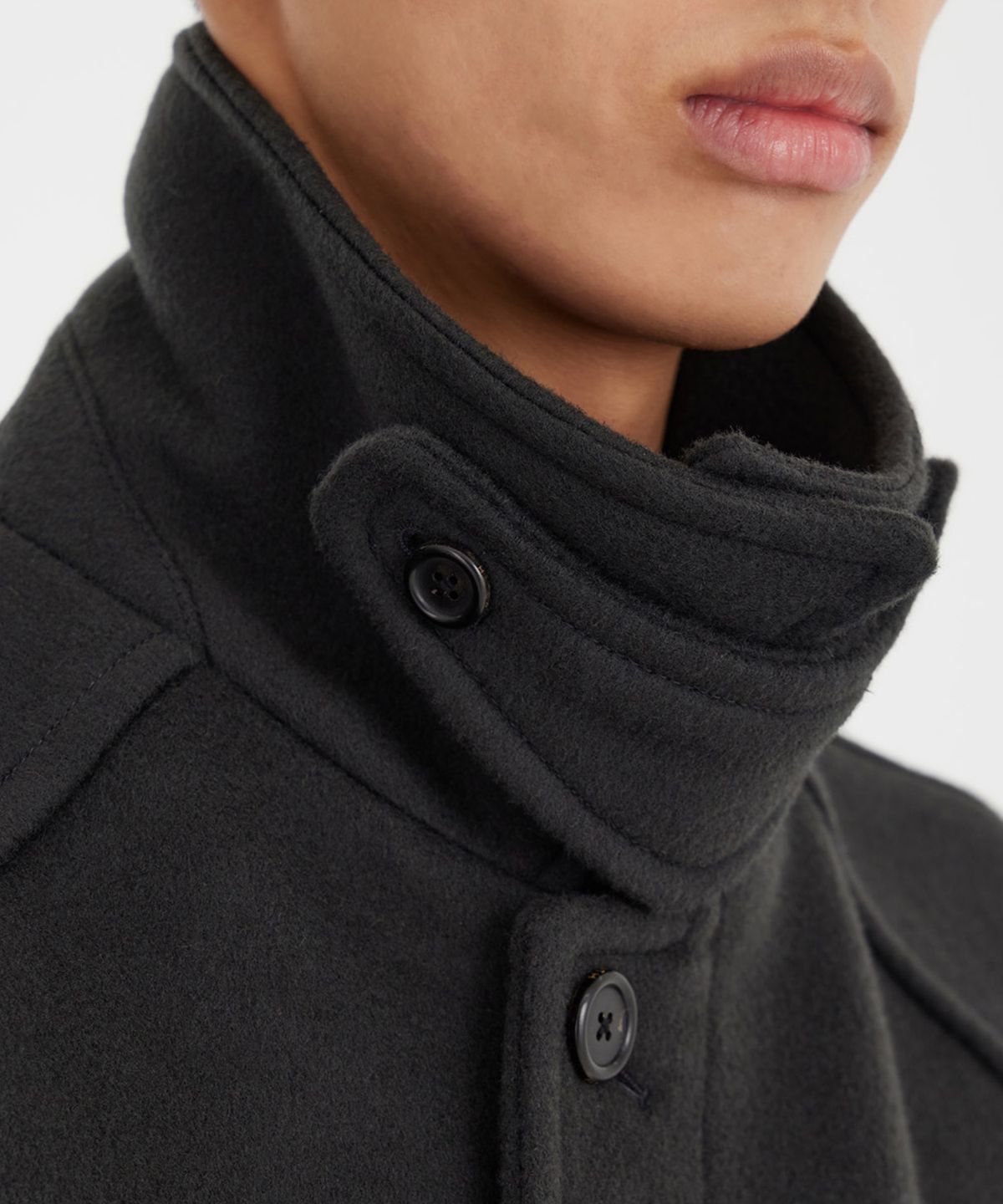 유스(YOUTH) Mac Coat - Charcoal Grey