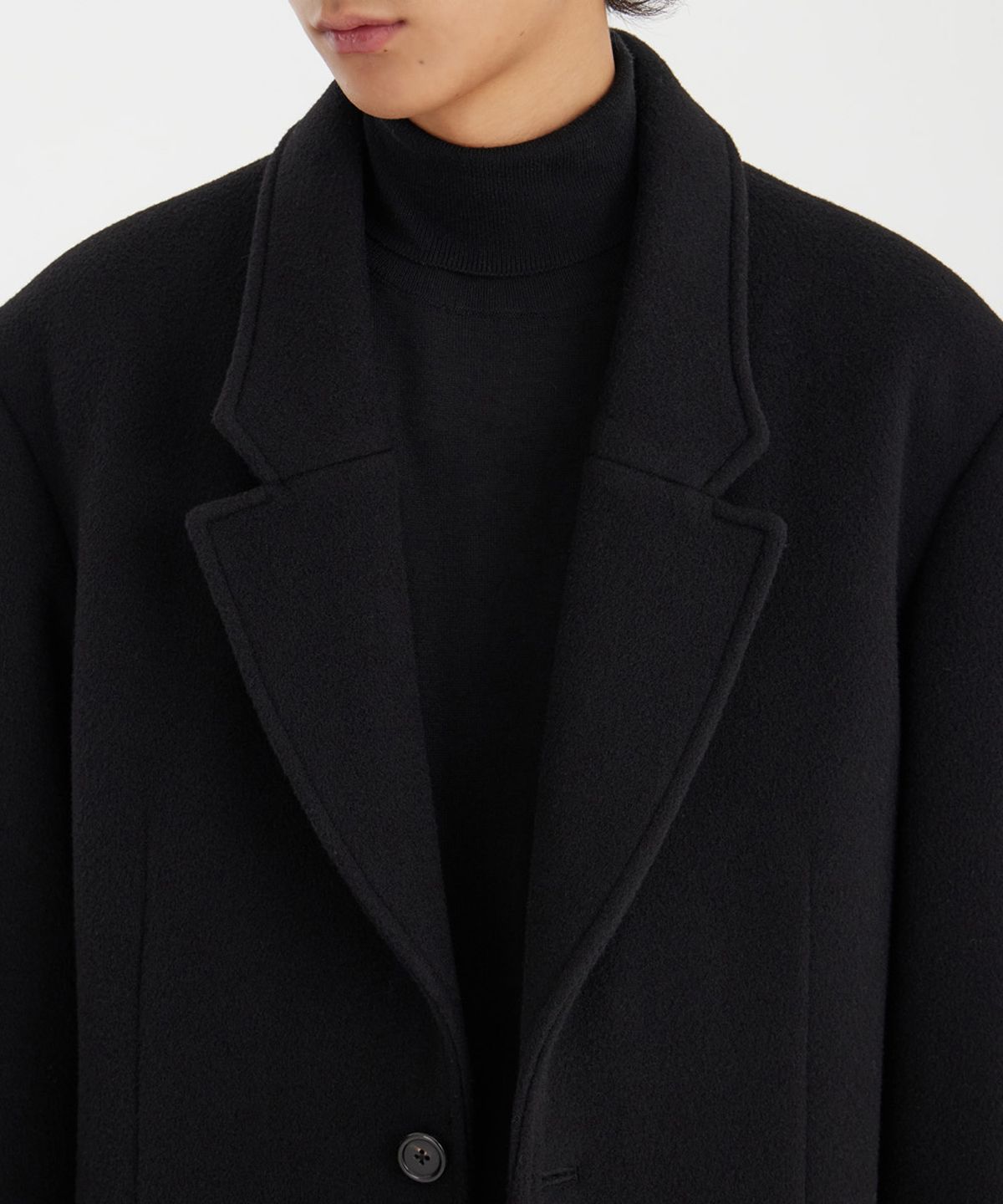 유스(YOUTH) Chesterfield Coat - Black