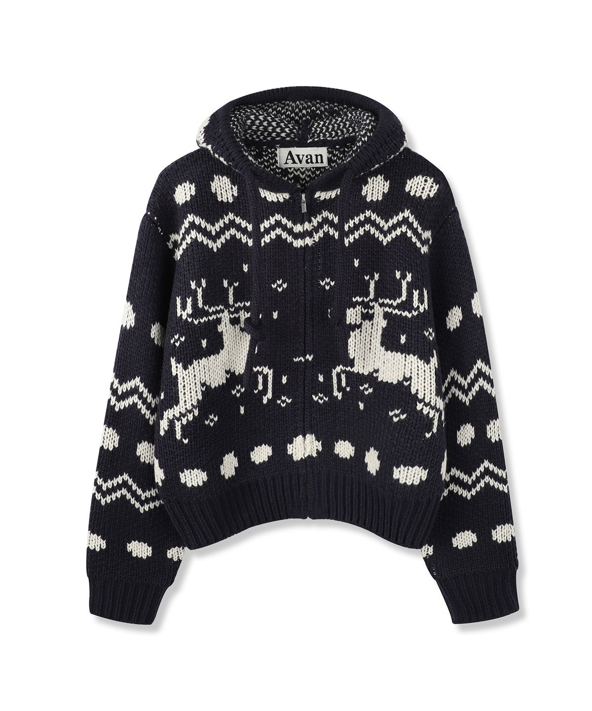 어반드레스(AVANDRESS) Swiss Nordic Hood Zip-up - 3COL