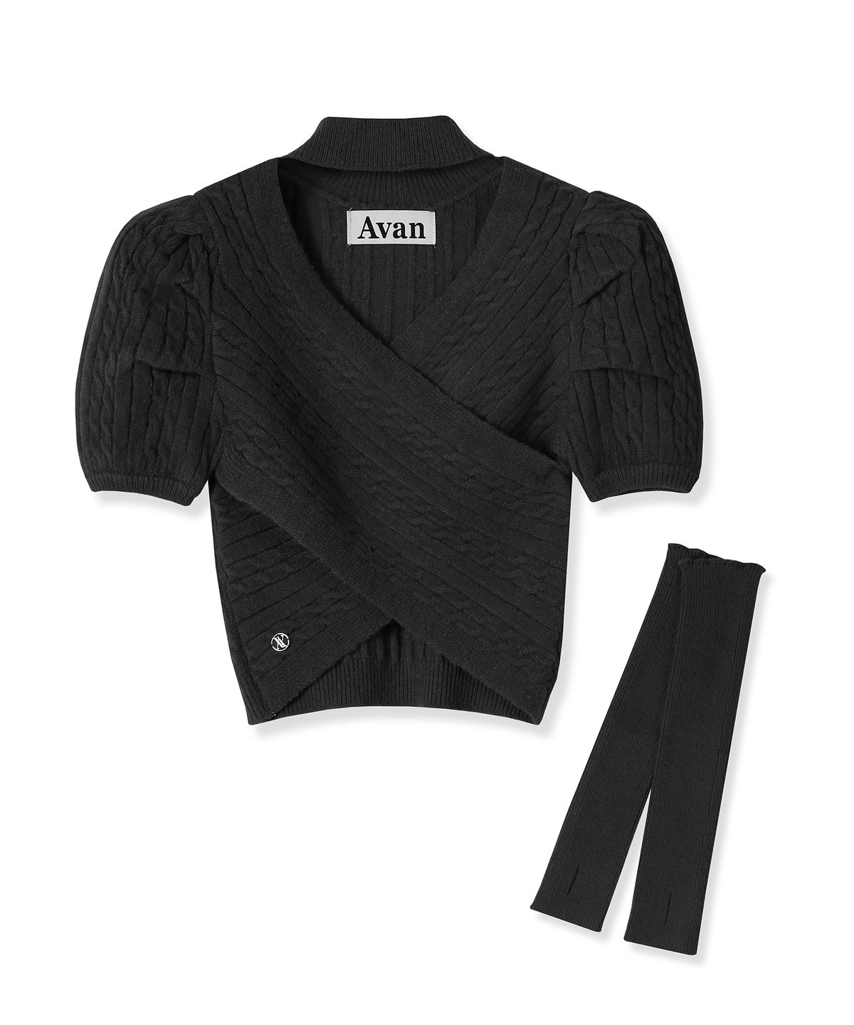 어반드레스(AVANDRESS) Vero Puff Sleeve Warmer Set Knit - 6COL