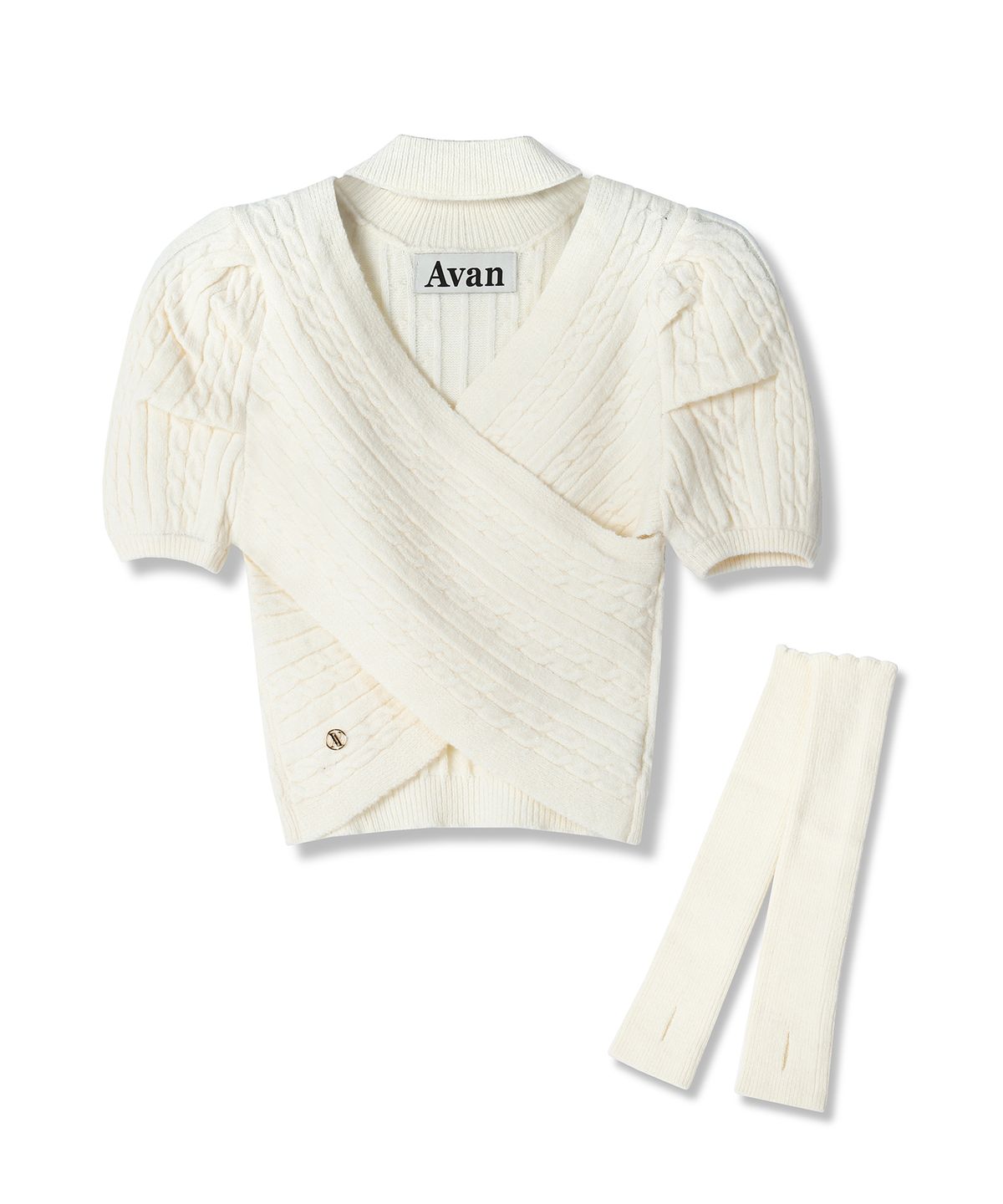 어반드레스(AVANDRESS) Vero Puff Sleeve Warmer Set Knit - 6COL