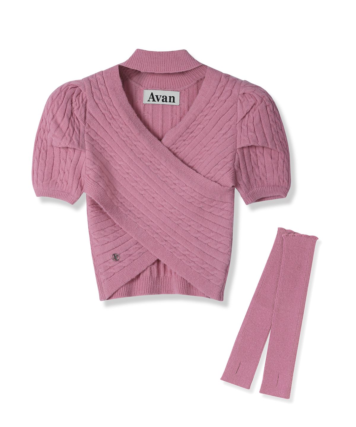 어반드레스(AVANDRESS) Vero Puff Sleeve Warmer Set Knit - 6COL