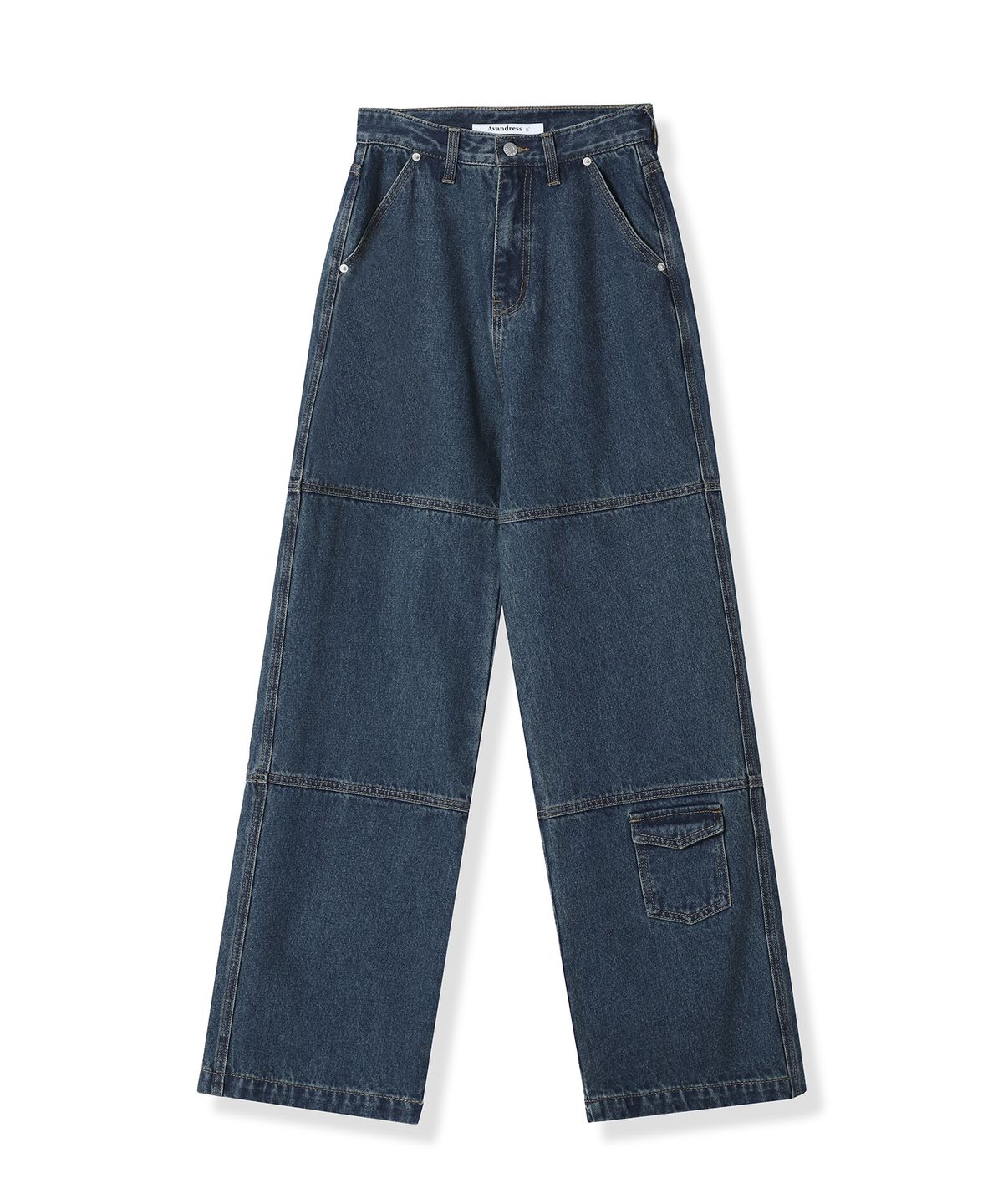 어반드레스(AVANDRESS) Stitch Pocket Denim Pants - 2COL