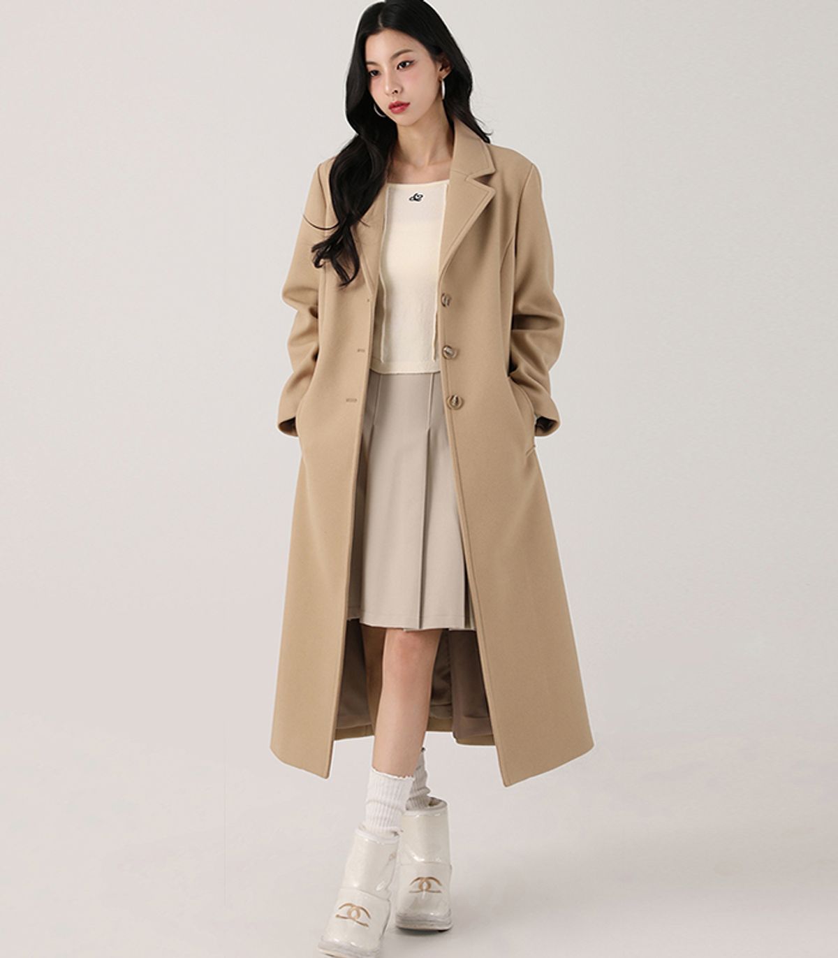 어반드레스(AVANDRESS) Amelia Classic Single Coat BLACK