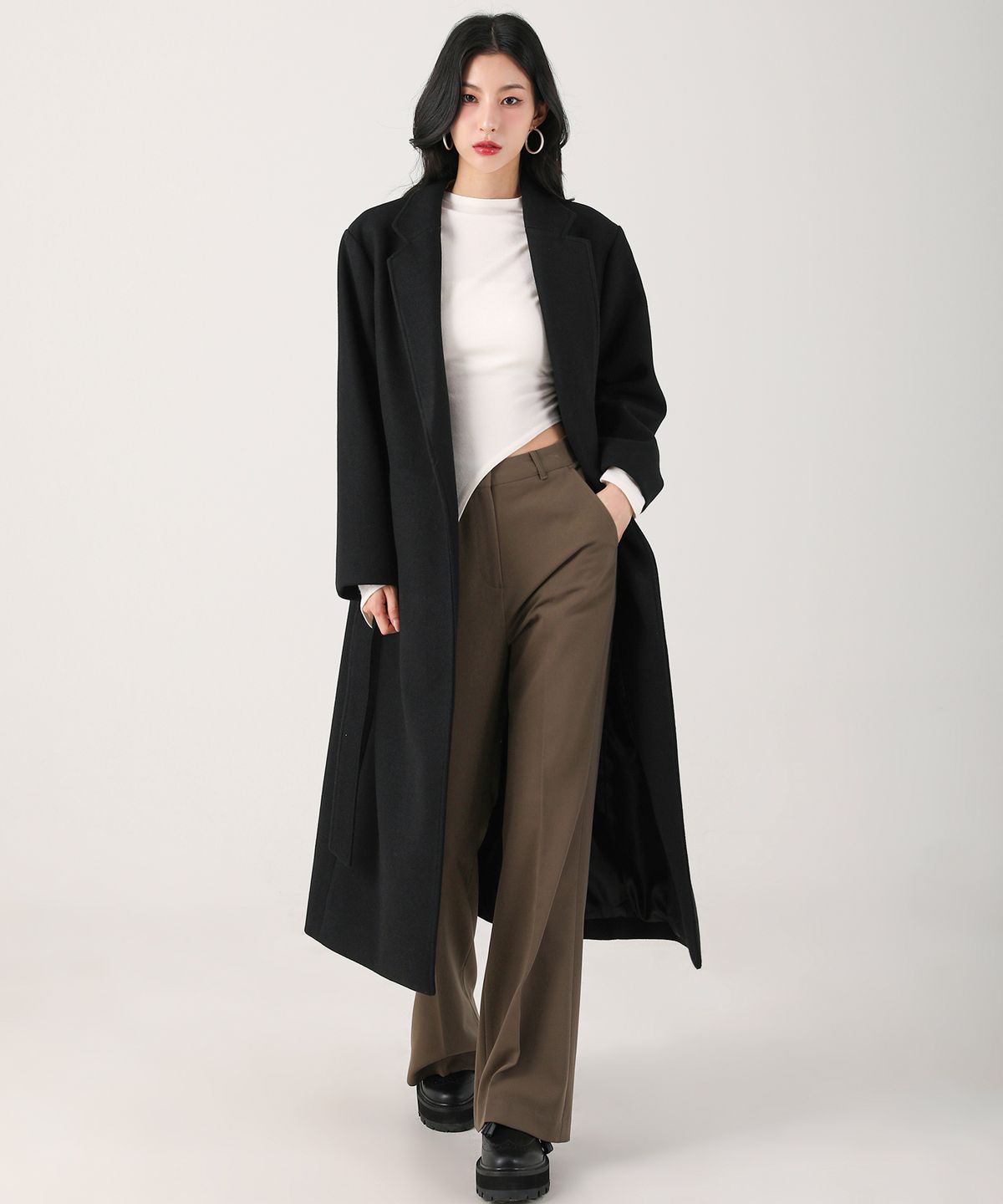 어반드레스(AVANDRESS) Eve Robe Coat LIGHT BEIGE