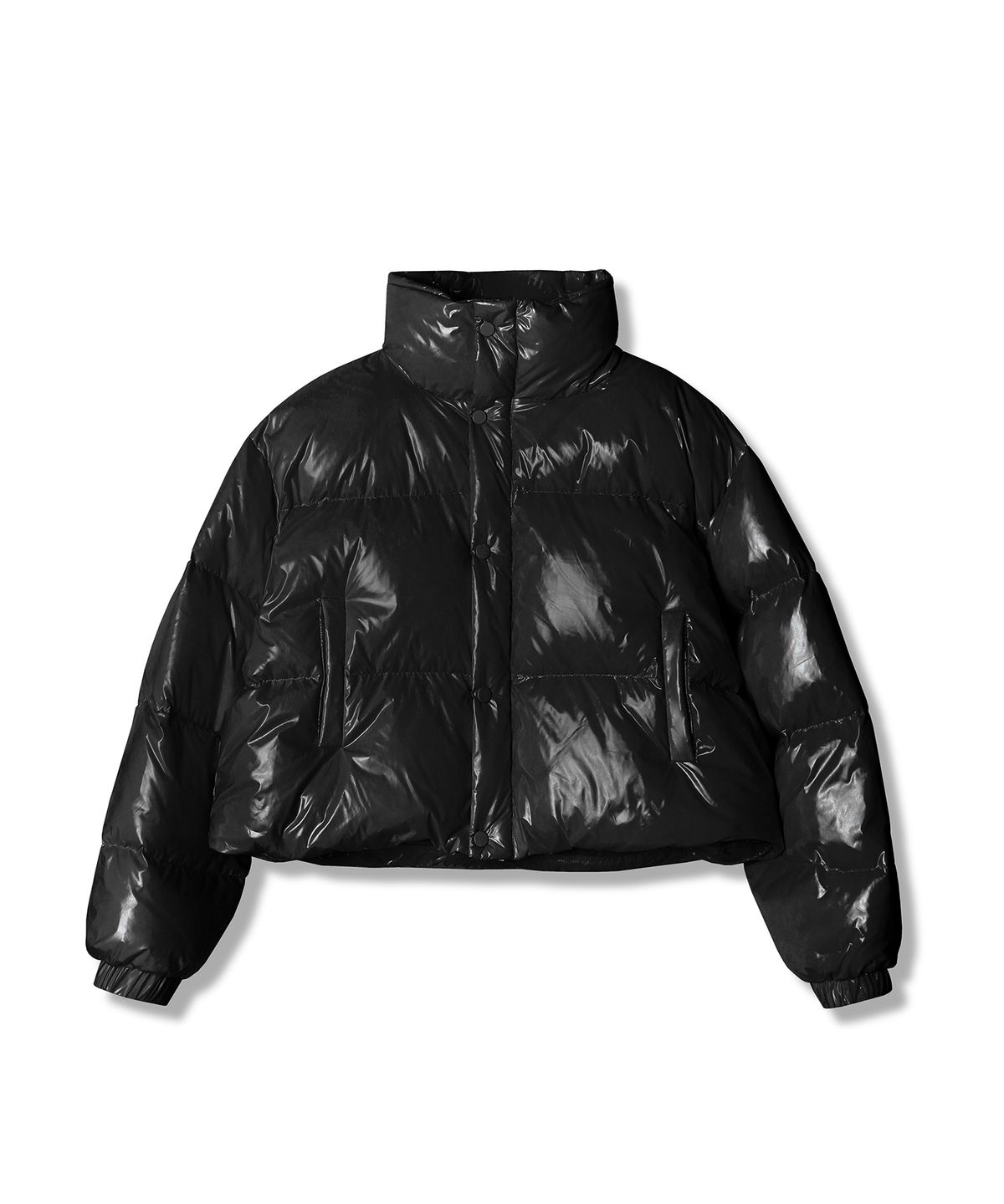 어반드레스(AVANDRESS) Siberia Duck Shiny Crop Padding BLUE