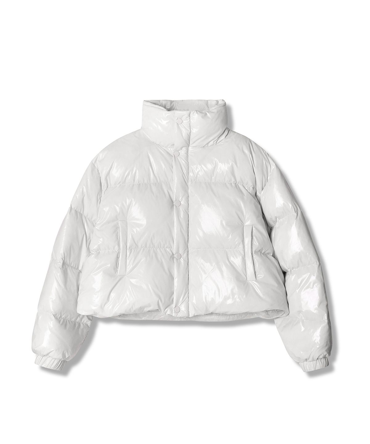 어반드레스(AVANDRESS) Siberia Duck Shiny Crop Padding BLUE