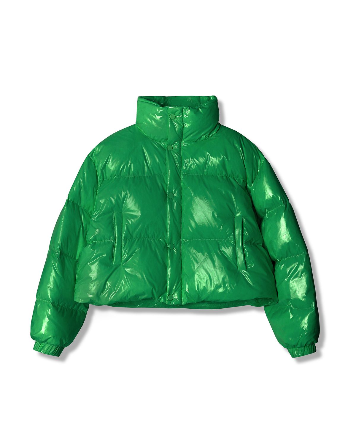 어반드레스(AVANDRESS) Siberia Duck Shiny Crop Padding PINK