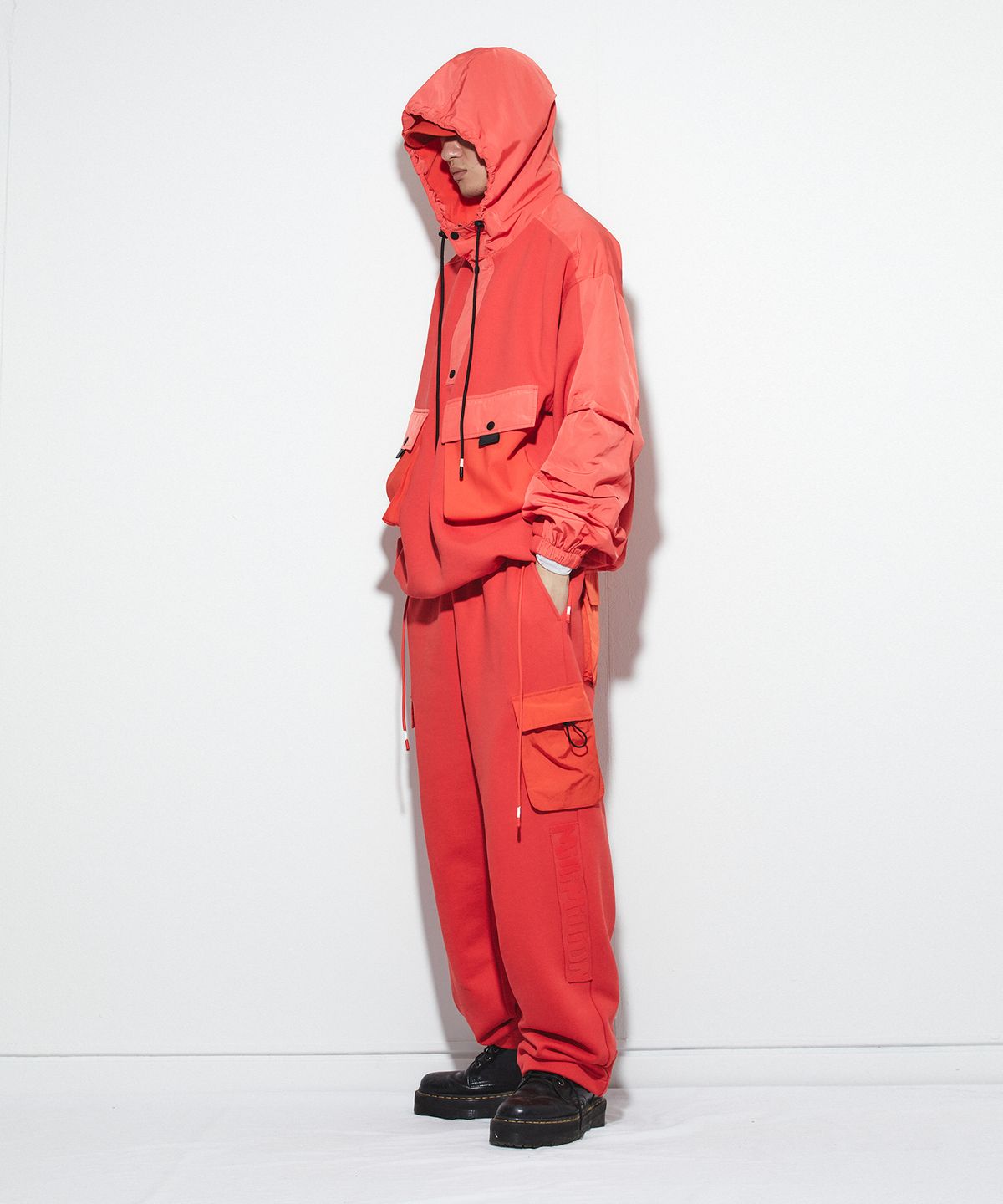 밀리밀리언(MILLIMILLION) SANDSTONE HYBRID HOODIE T19 -ORANGE