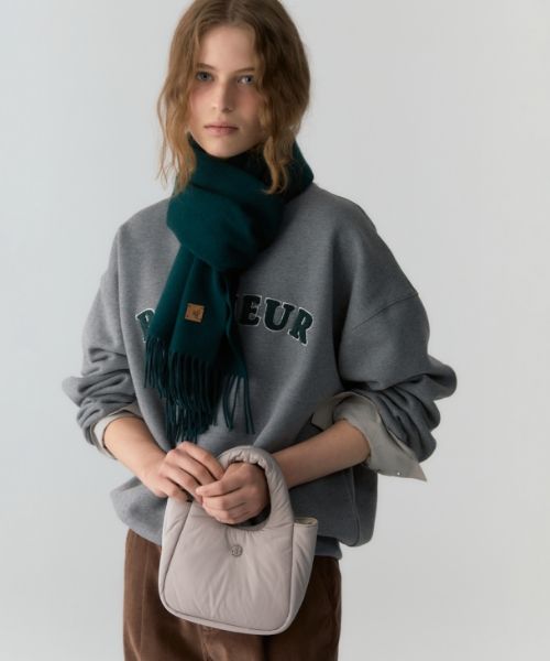 DEPOUND★韓国大人気 mono padded bag M_2色♪ MUSINSA公式 | DEPOUND Mono padded bag small [gray beige]