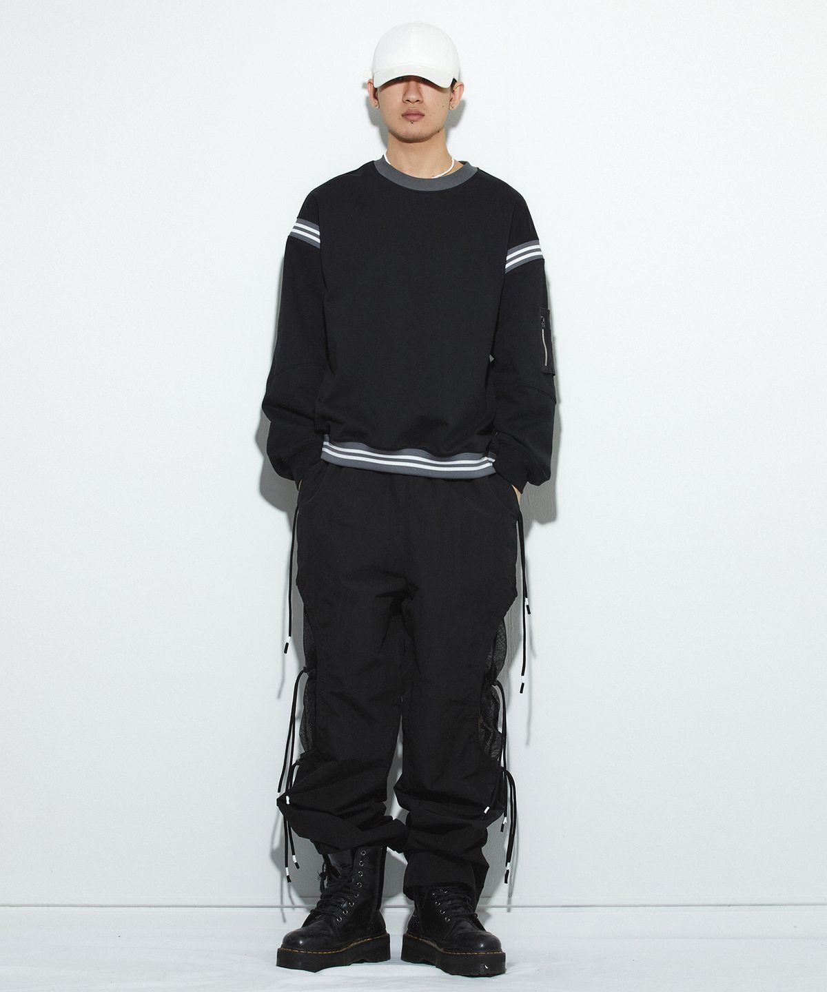 밀리밀리언(MILLIMILLION) COBBLESTONE RIB MTM T14- BLACK