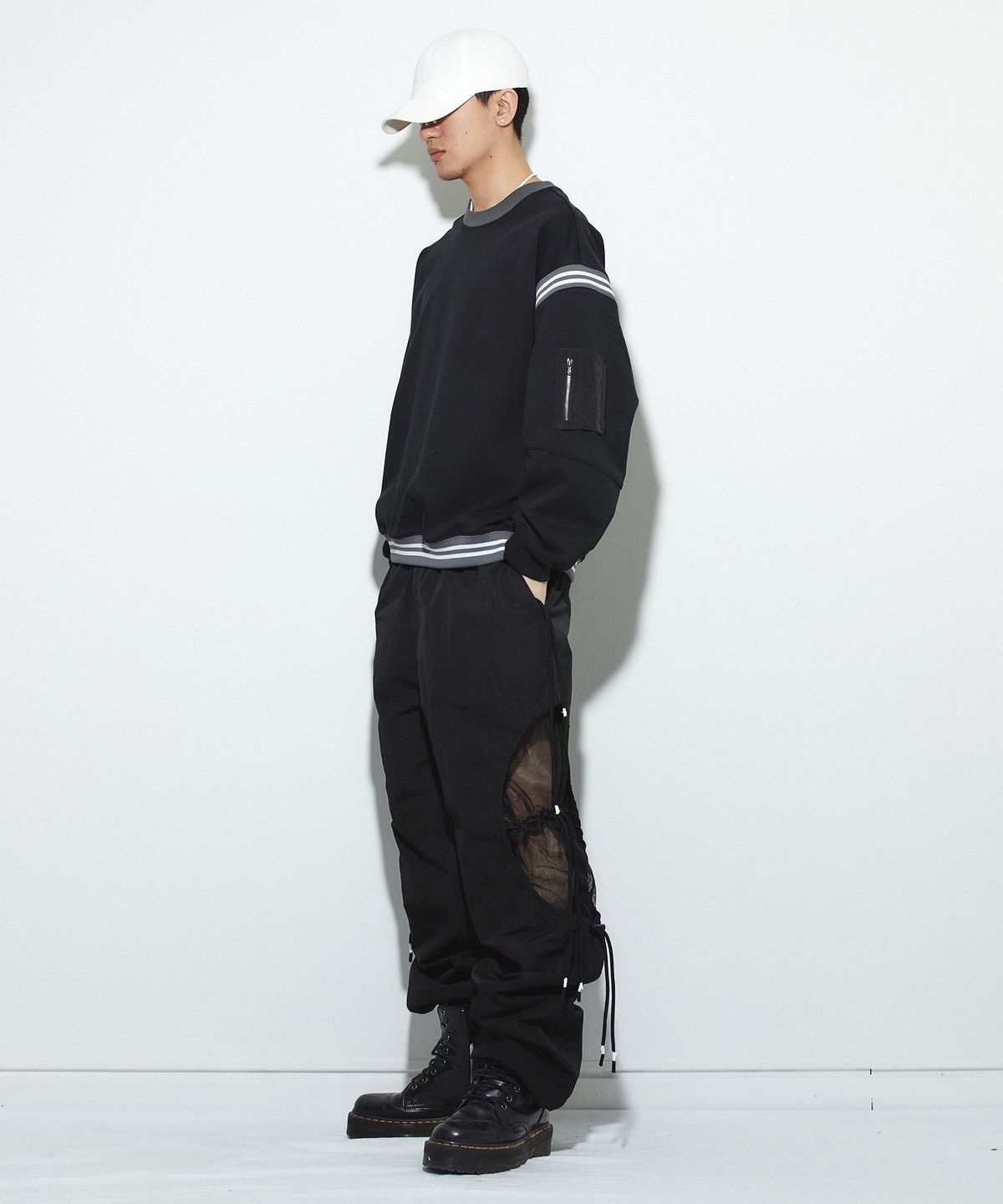 밀리밀리언(MILLIMILLION) COBBLESTONE RIB MTM T14- BLACK
