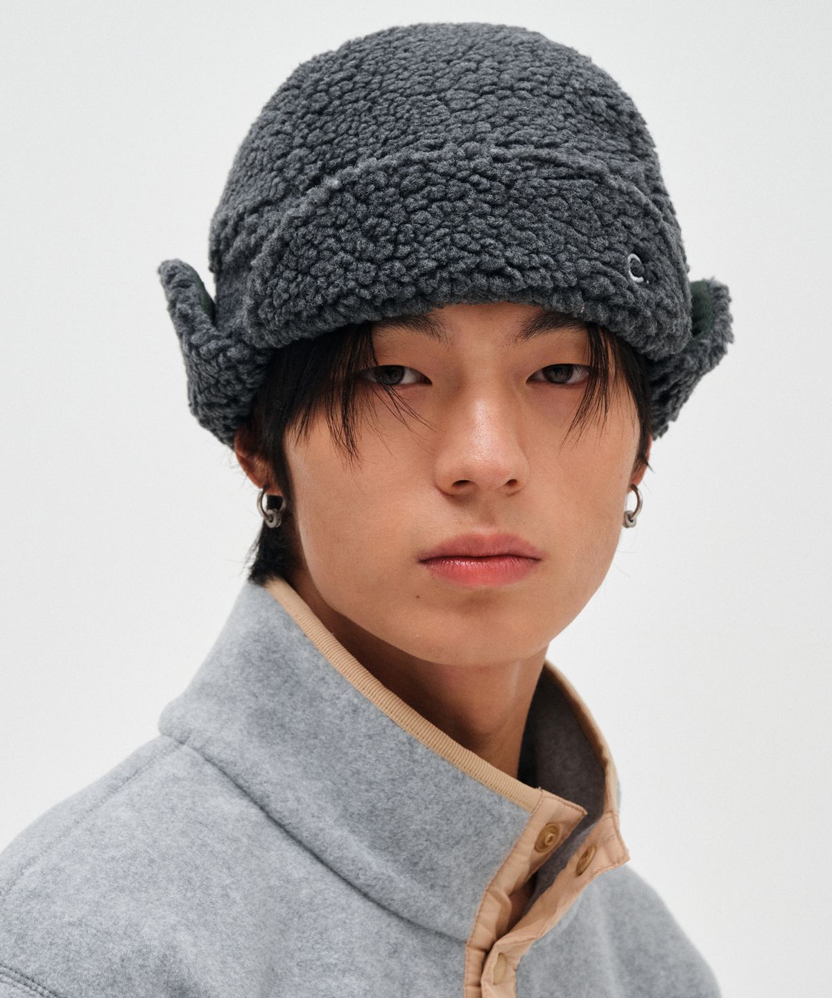 클로브(CLOVE) [23FW clove] Fleece Trapper Hat (2color)