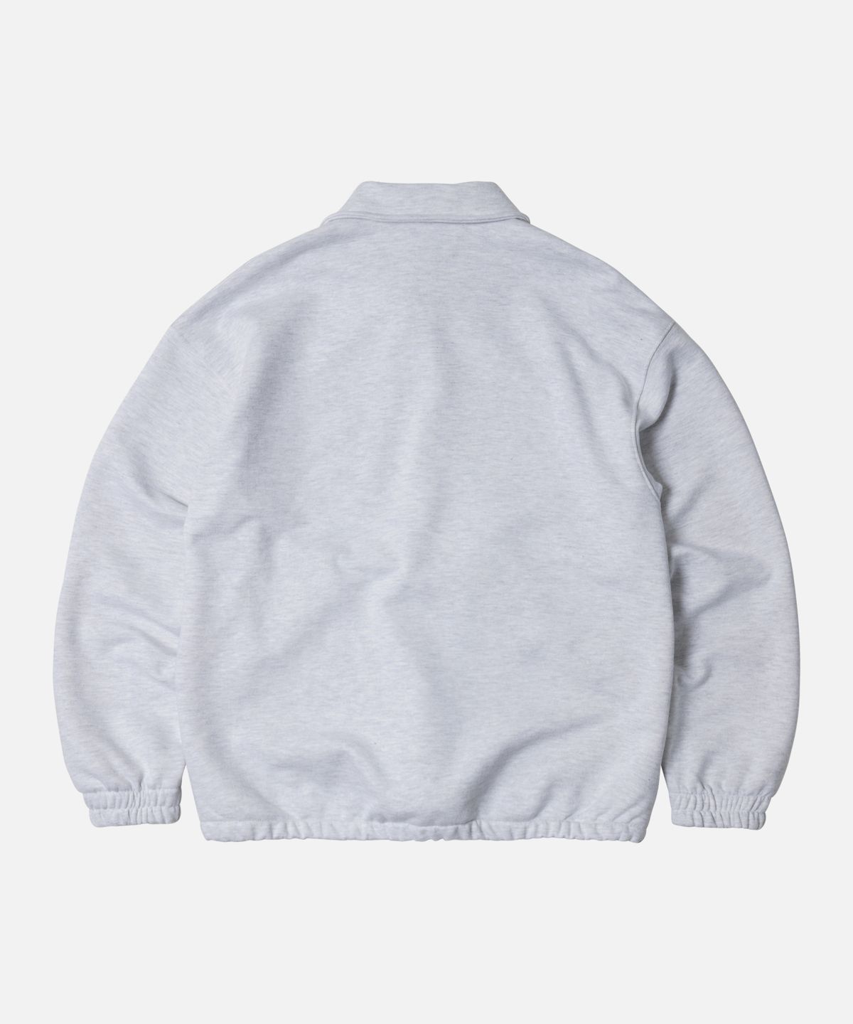프리즘웍스(FRIZMWORKS) BANDING SNAP SWEATSHIRT _ WHITE MELANGE