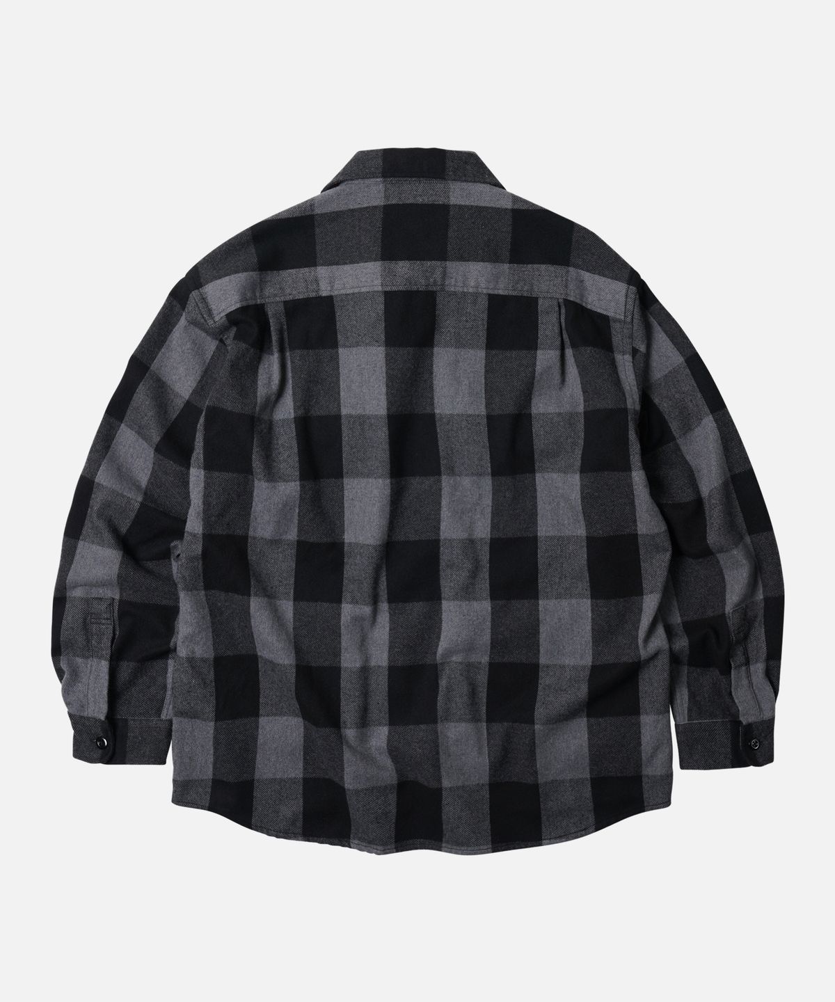 프리즘웍스(FRIZMWORKS) BUFFALO CHECK SHIRT JACKET _ BLACK