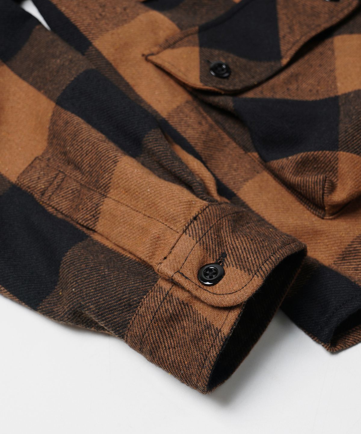 프리즘웍스(FRIZMWORKS) BUFFALO CHECK SHIRT JACKET _ BROWN