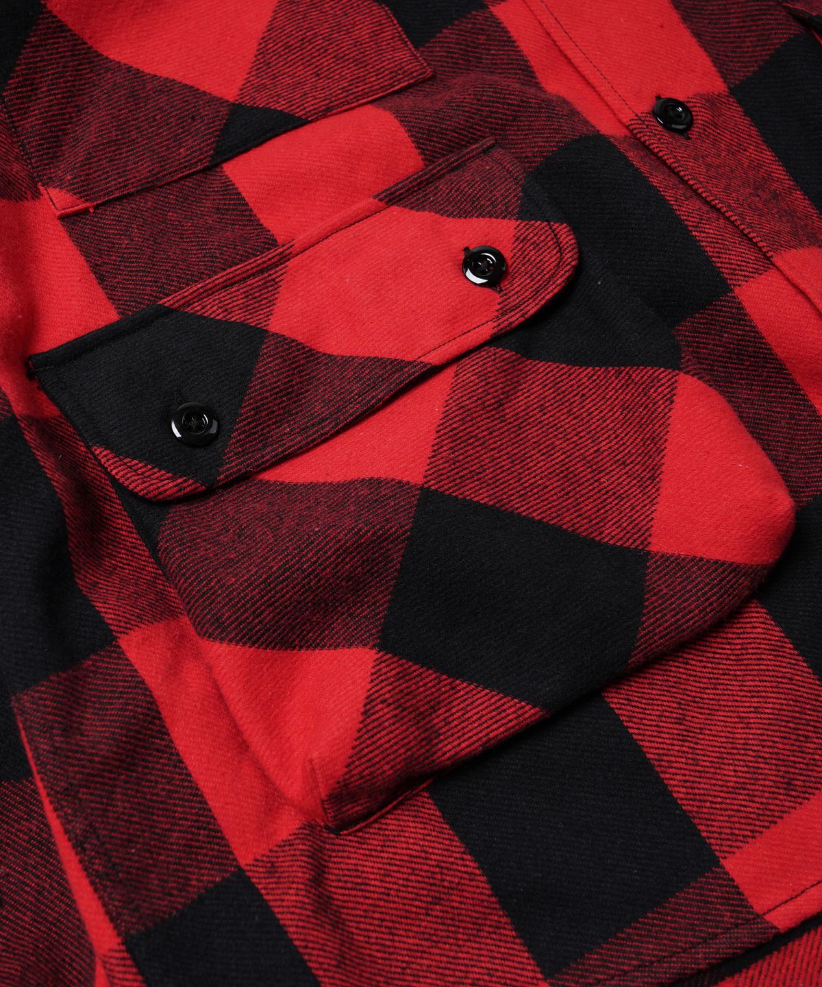 프리즘웍스(FRIZMWORKS) BUFFALO CHECK SHIRT JACKET _ RED