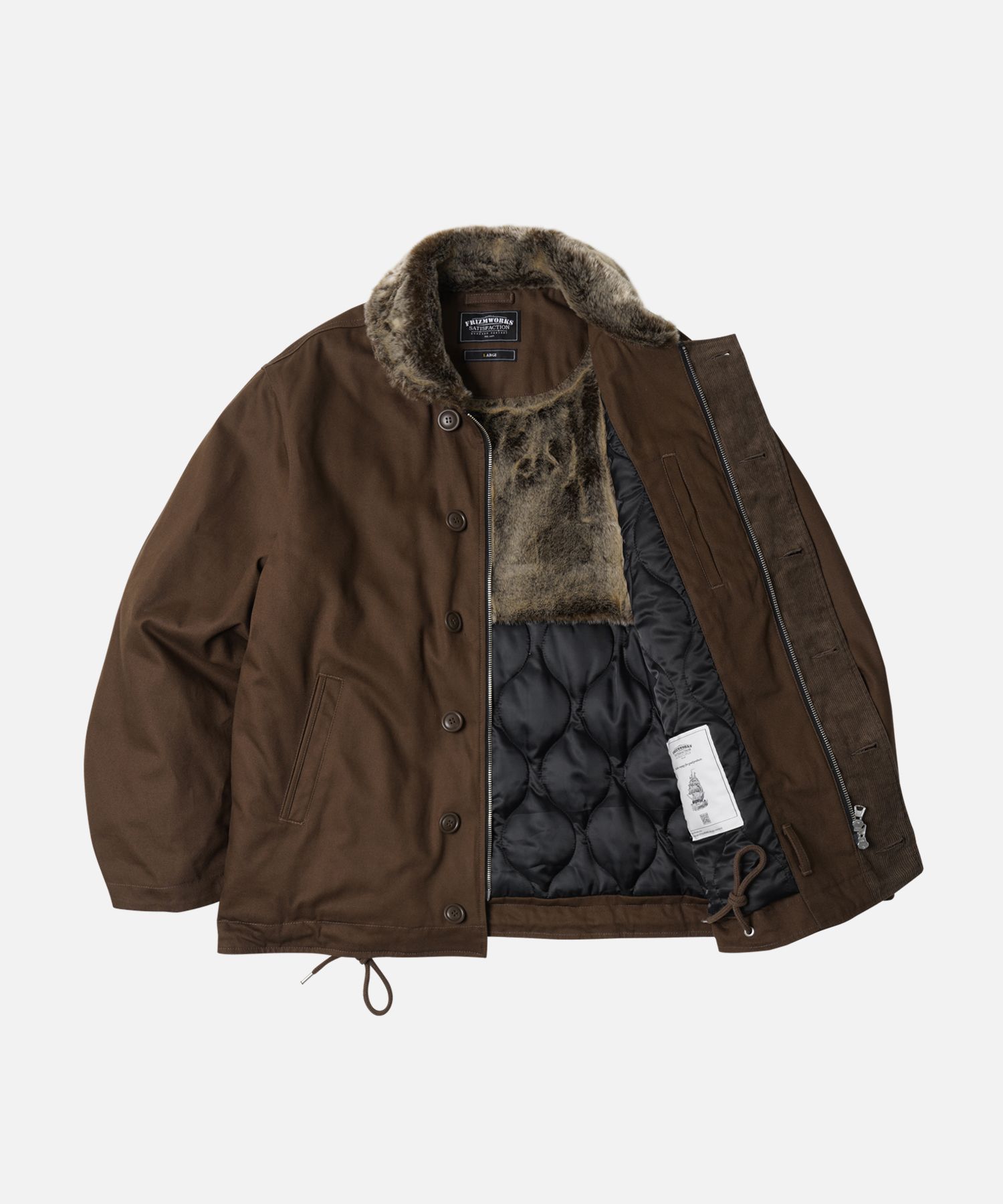 ジャケット・アウター Kevin Deck Jacket FrizmWORKS Edgar N-1 Deck Jacket Beige | Cultizm