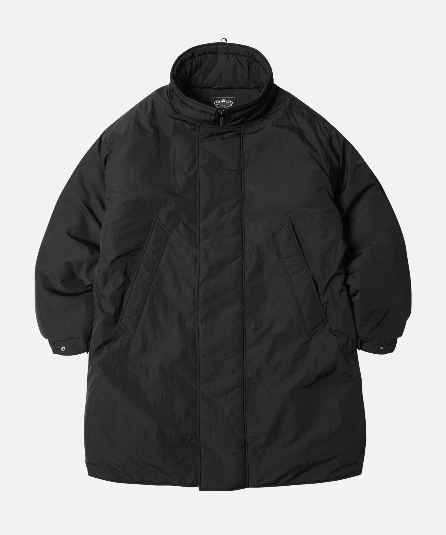 MUSINSA | FRIZMWORKS METALLIC LEVEL 7 MONSTER PARKA _ BLACK