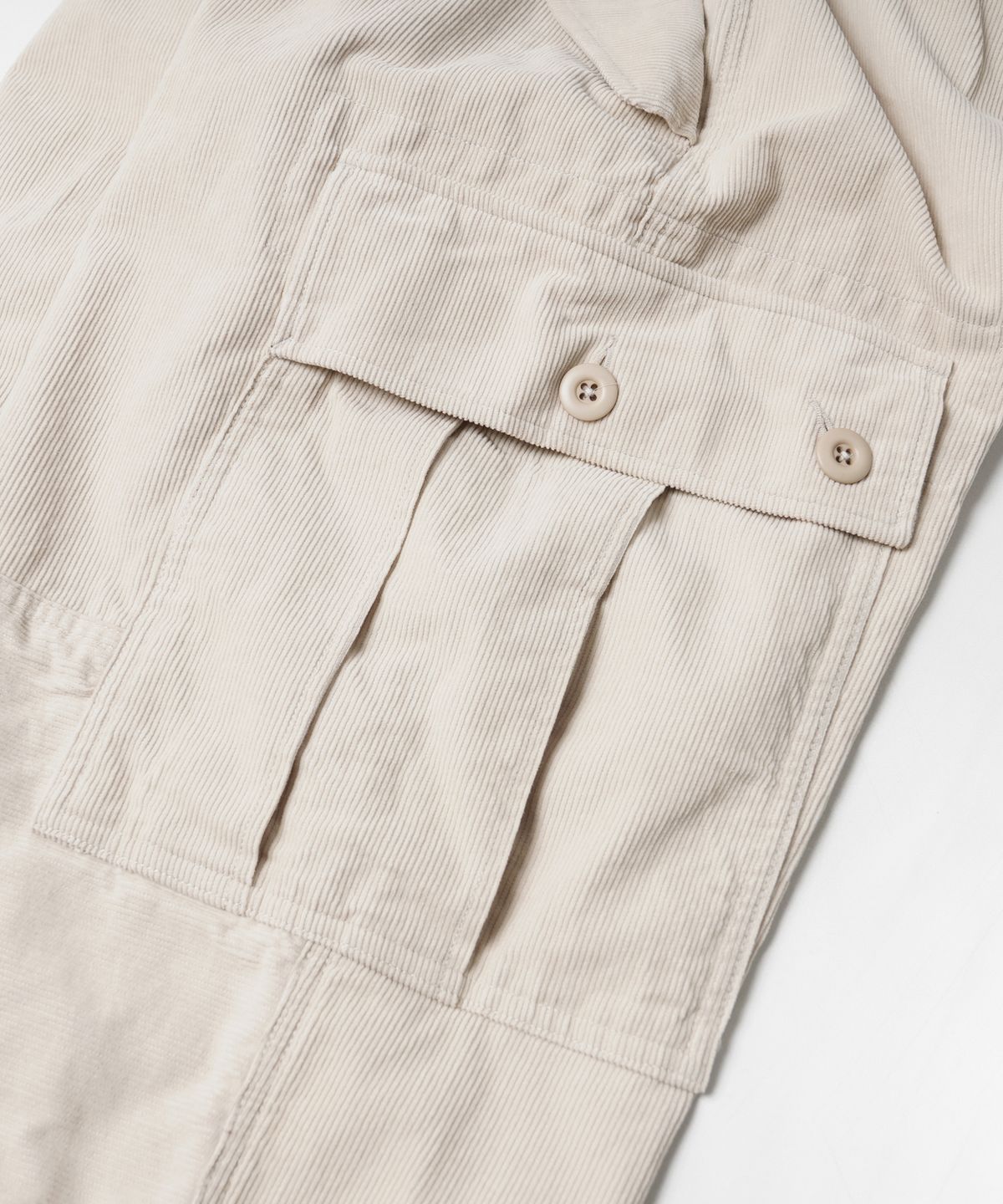 프리즘웍스(FRIZMWORKS) CORDUROY M65 FIELD PANTS _ CREAM