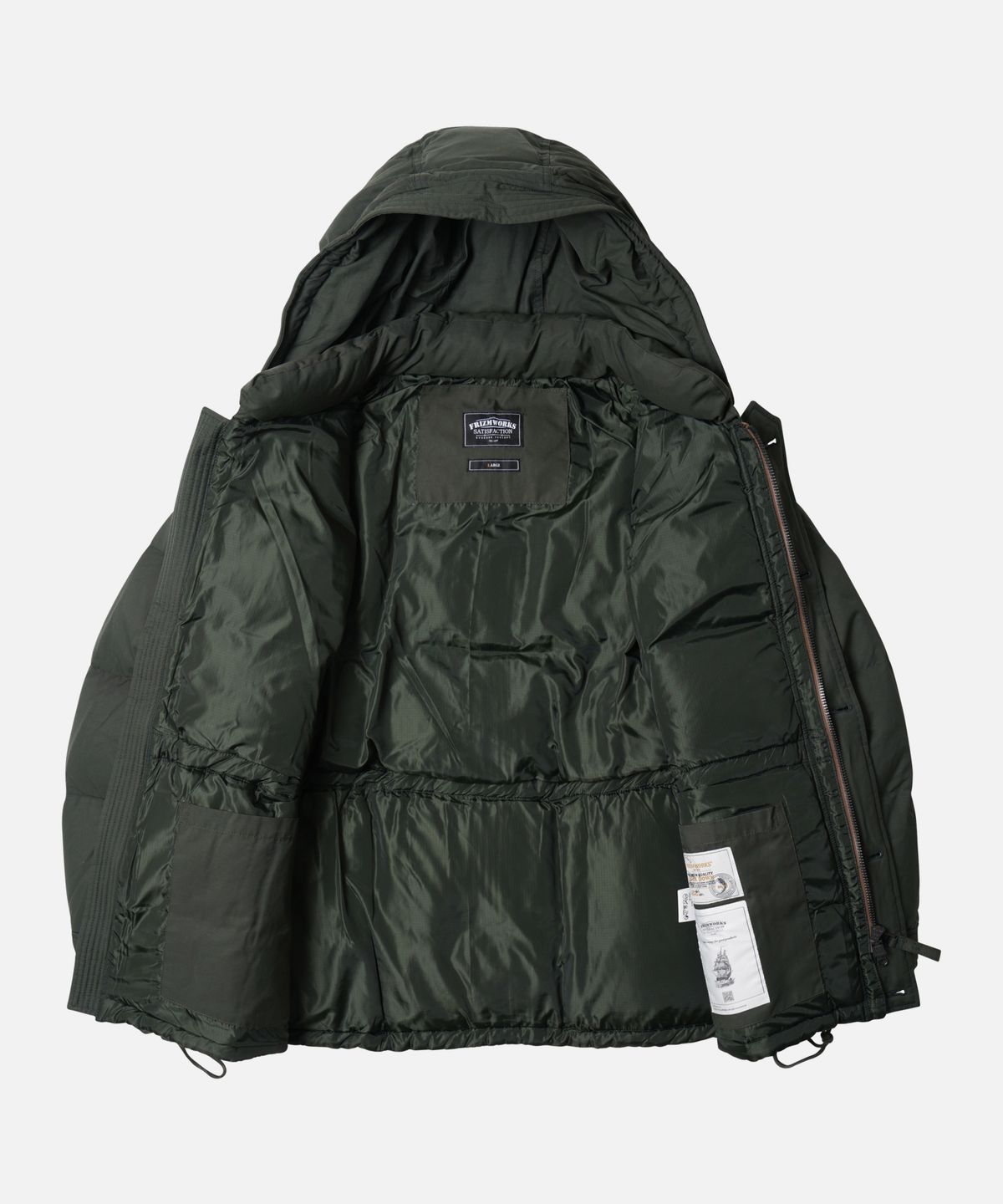 프리즘웍스(FRIZMWORKS) KARAKORAM DOWN PARKA 005 _ DARK GREEN